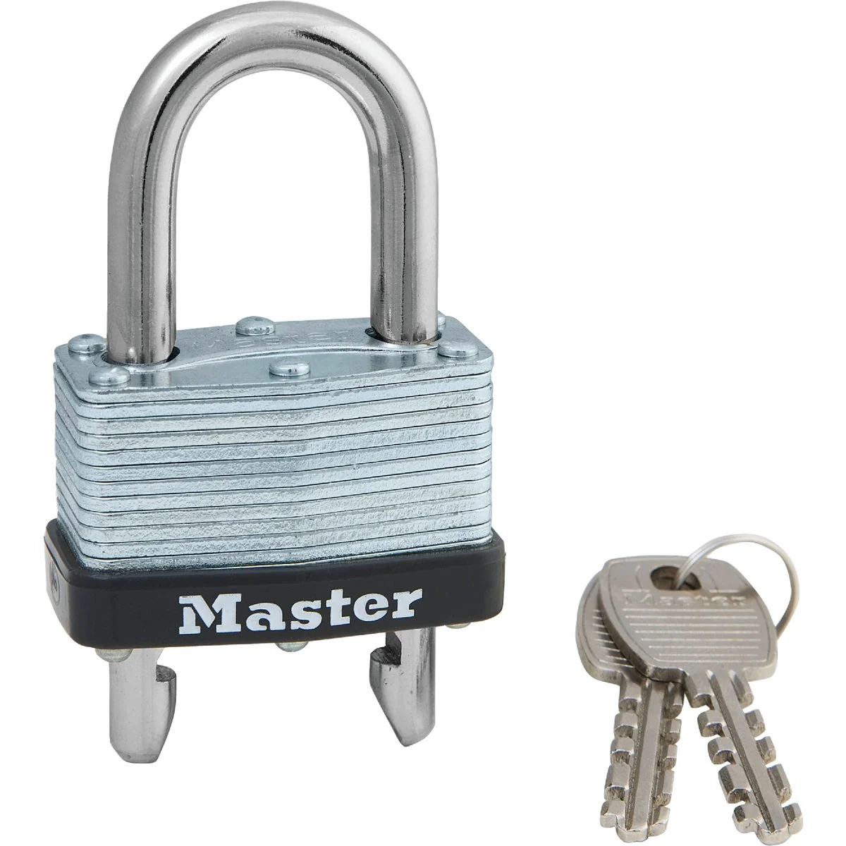 Traditional Master Lock 1-3 4 In. W. Warded Keyed Different Padlock with 5 8 In. To 2 In. Adjustable Shackle Recyclable