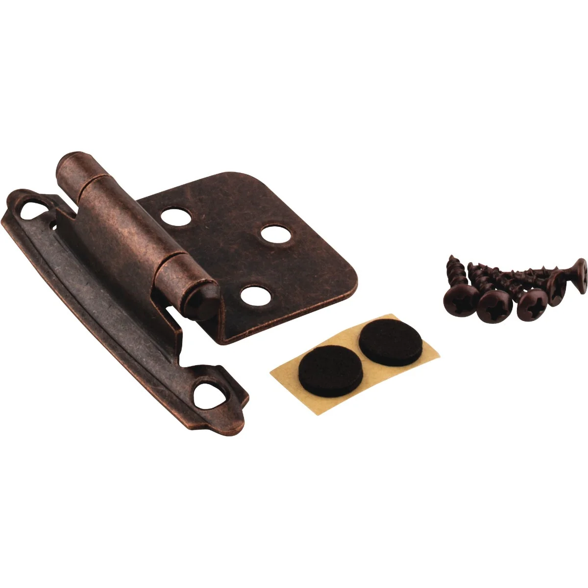 Enhanced KasaWare Oil Rubbed Bronze Self-Closing Overlay Hinge 2-Pack Certified