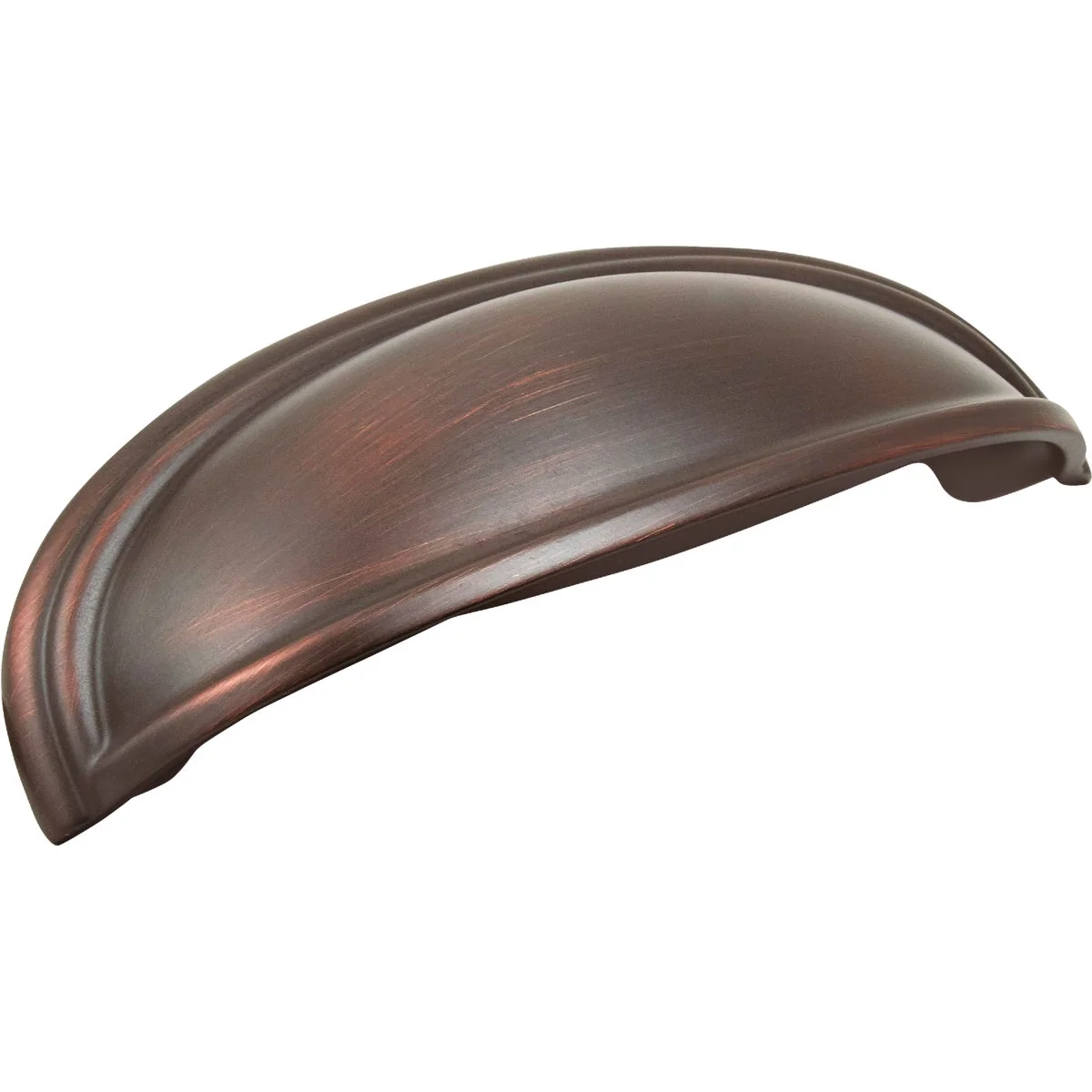User-Friendly Amerock Ashby 4 In. 3 In. Oil Rubbed Bronze Center-to-Center Cup Pull Selected