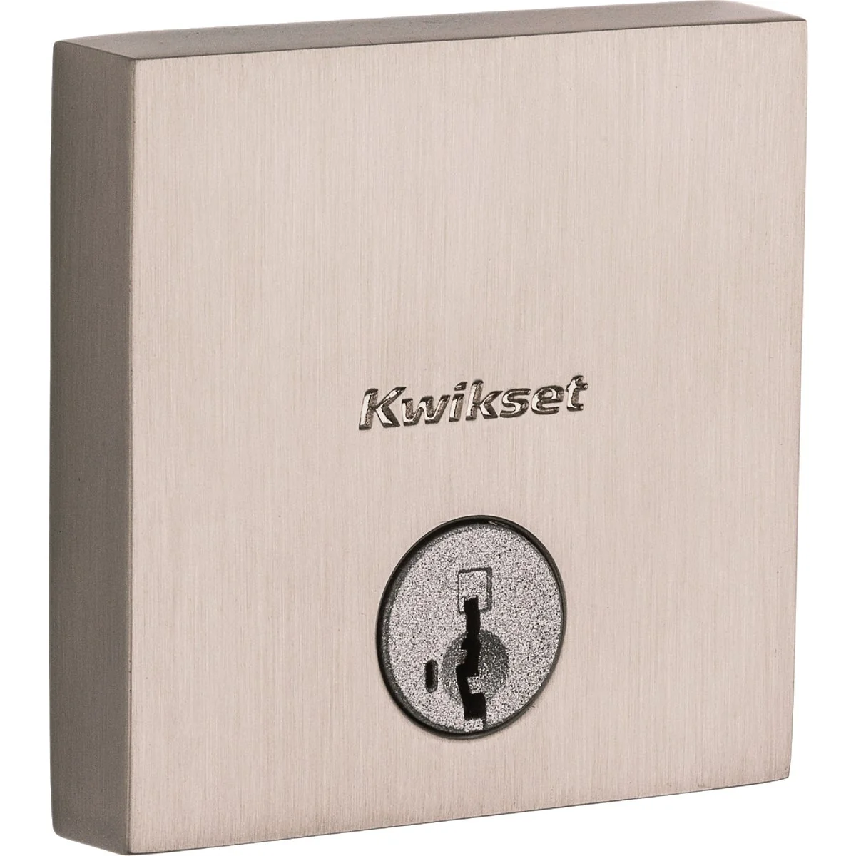 Elegant Kwikset Signature Downtown Single Cylinder Deadbolt SmartKey Satin Nickel Premium