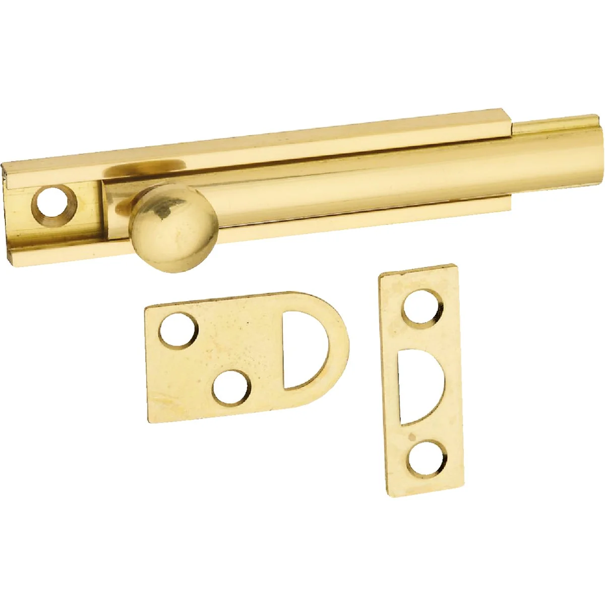 Artisan National Gallery Series 3 In. Polished Brass Door Surface Bolt Refined