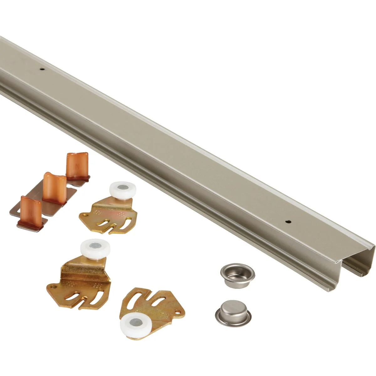 Classic Johnson 72 In. Steel Bypass Door Hardware Set Trusted