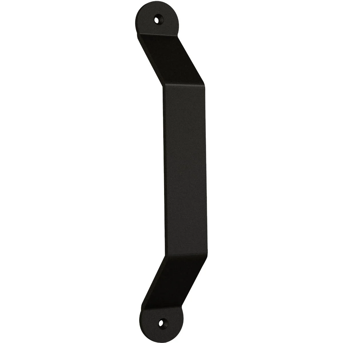 Luxury National V1000 10 In. Matte Black Charleston Interior Barn Door Pull Breathable