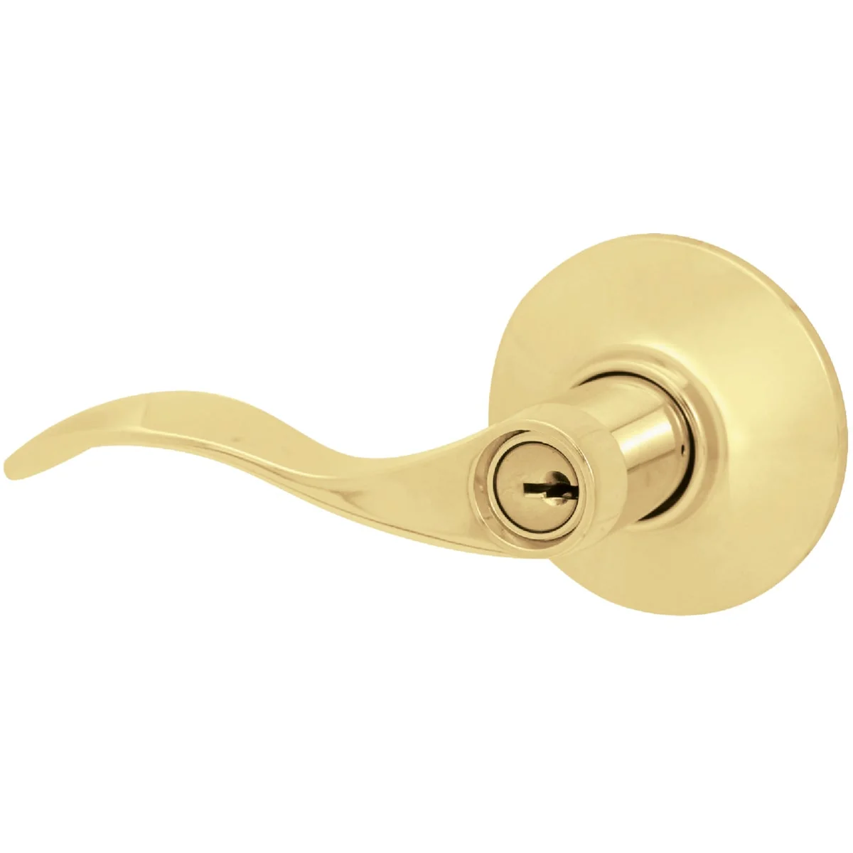 Safe Schlage Ultima Bright Brass Accent Entry Door Lever Superior