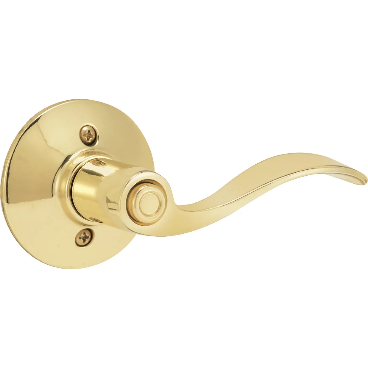 Solid Schlage Bright Brass Accent Privacy Door Lever Original