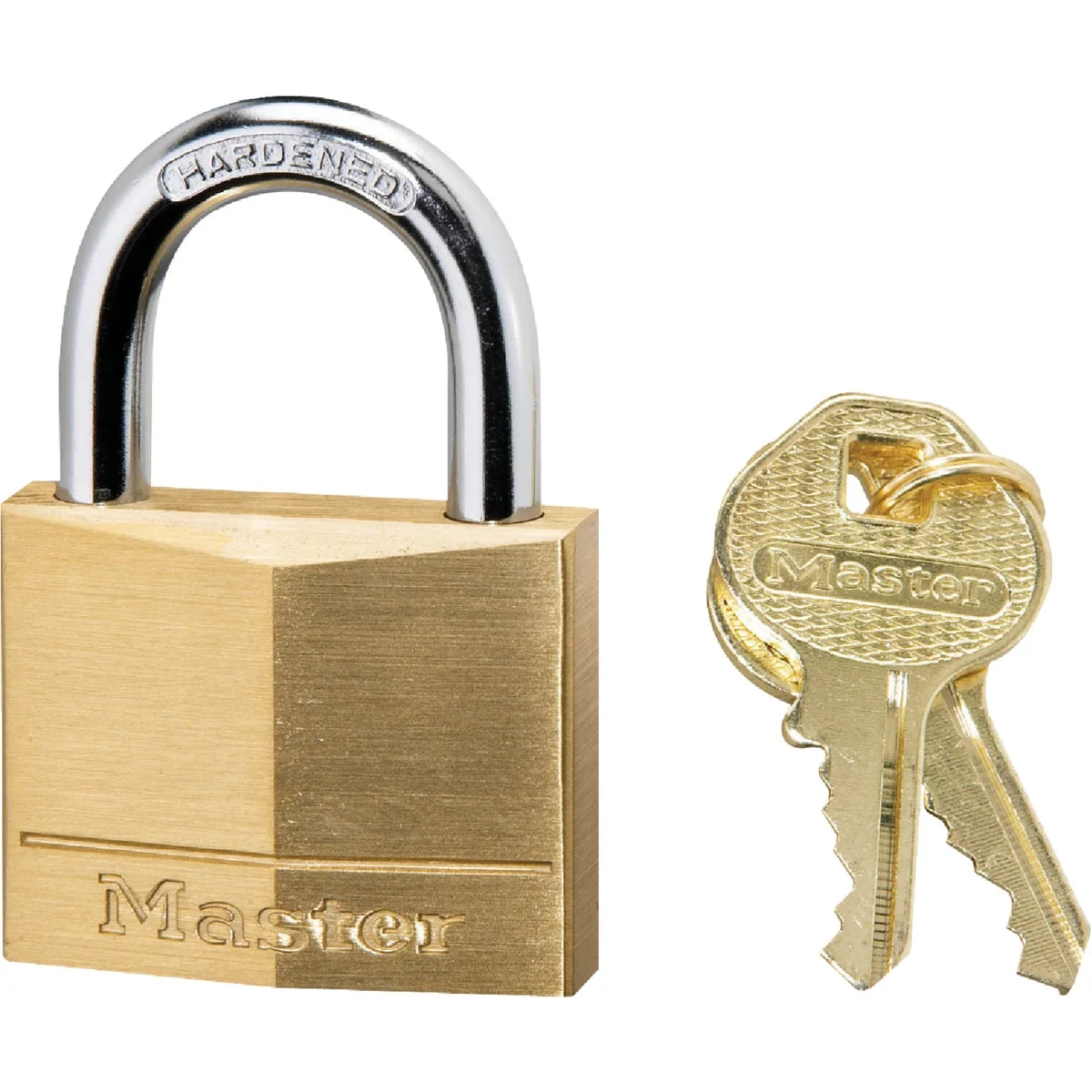 Certified Master Lock 1-9 16 In. W. 4-Pin Tumbler Brass Keyed Different Padlock Elegant