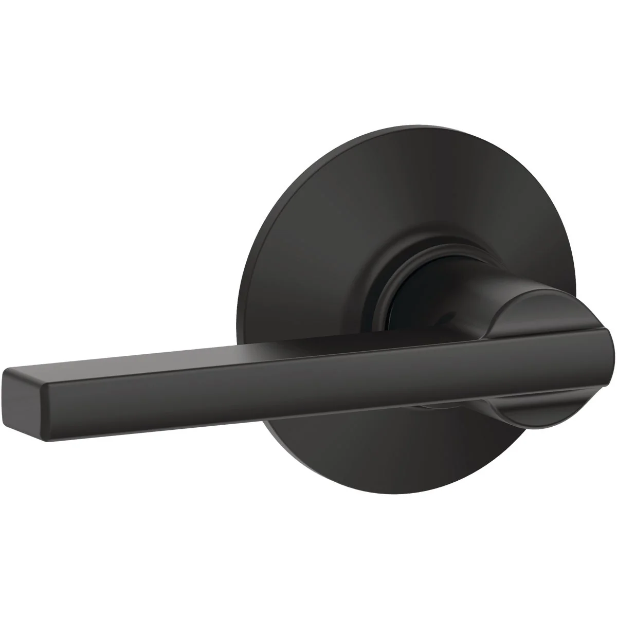 Artisan Schlage Latitude Matte Black Passage Door Lever Original