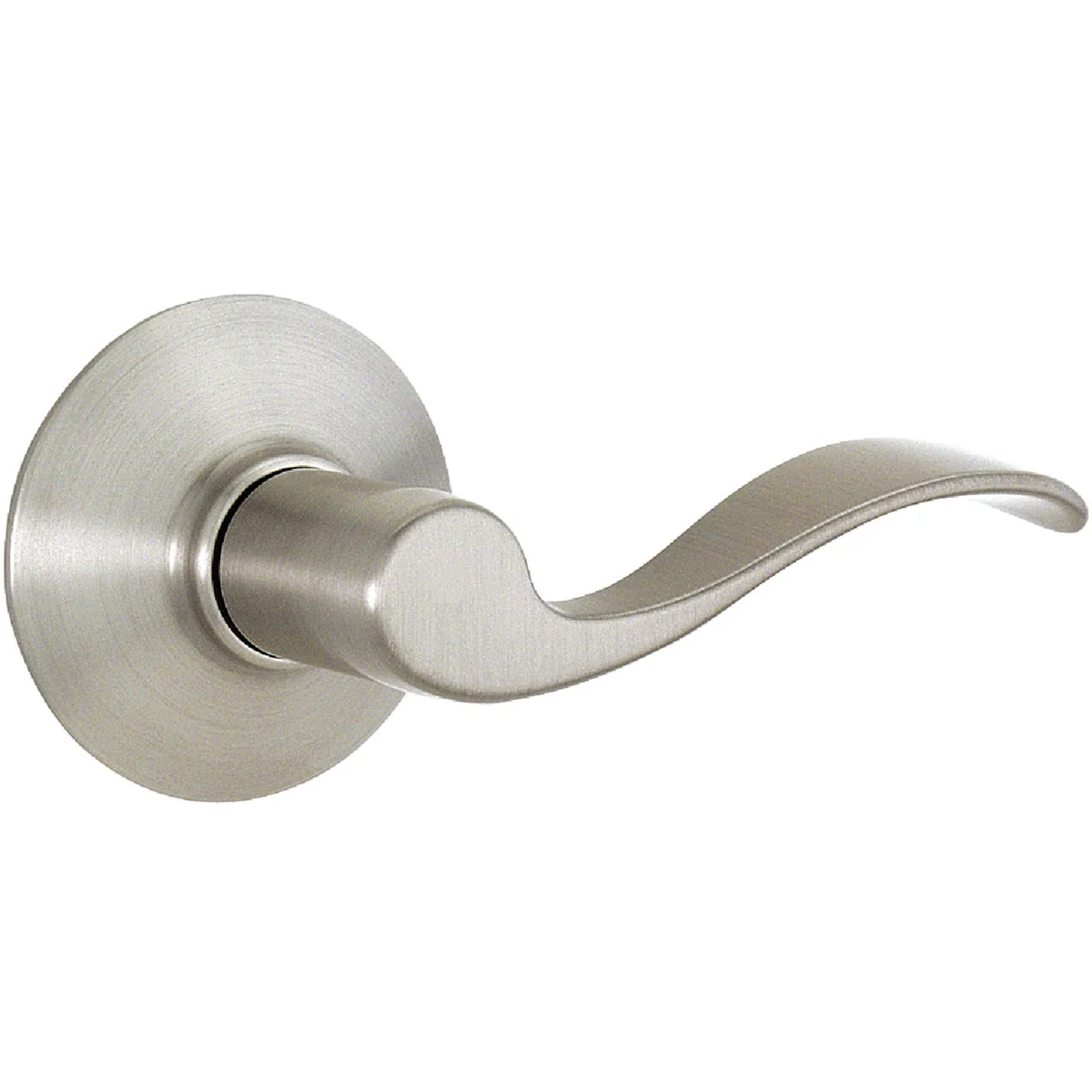Comfortable Schlage Satin Nickel Accent Passage Door Lever Easy-to-Use