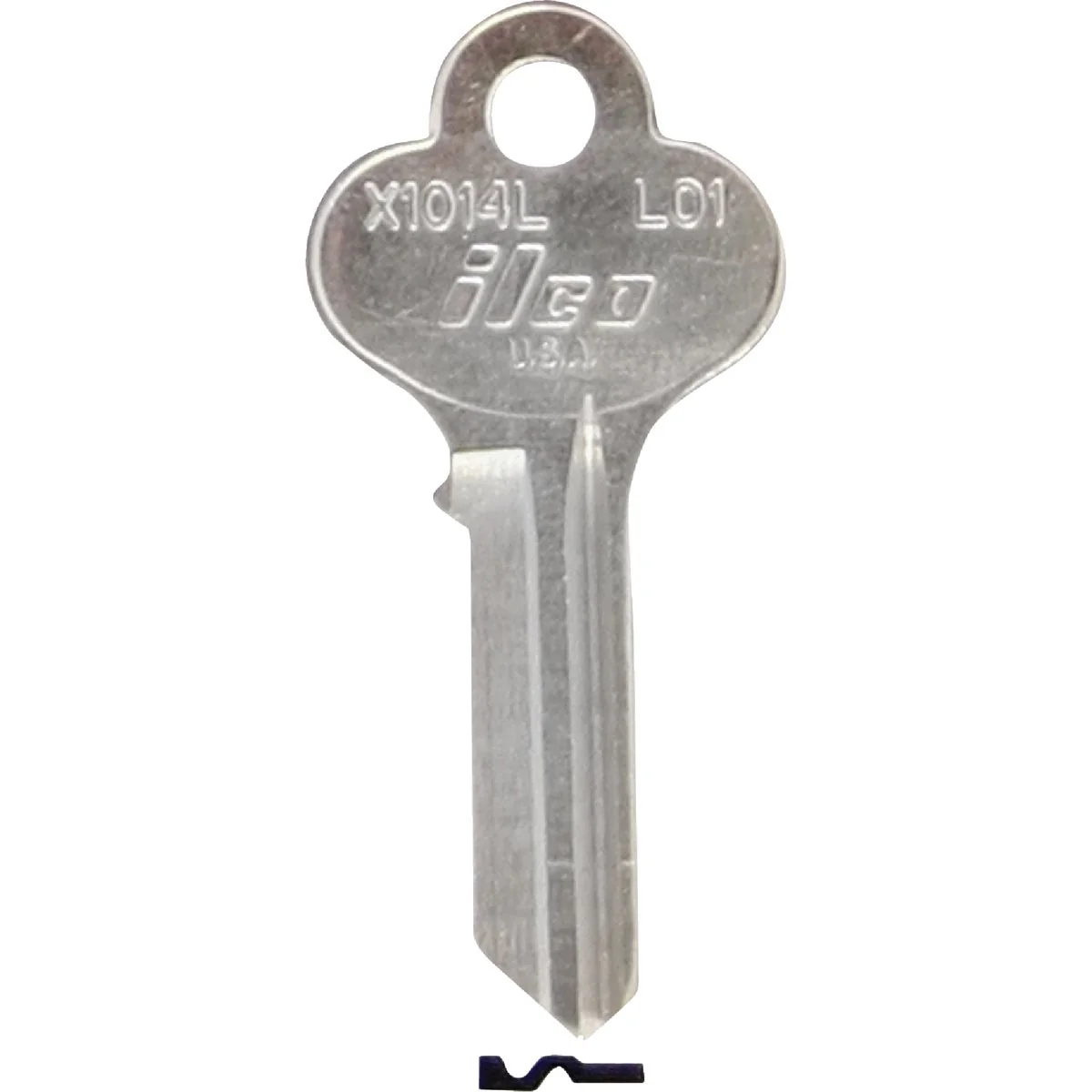 Sophisticated ILCO Lori Nickel Plated House Key LO1 10-Pack Smart