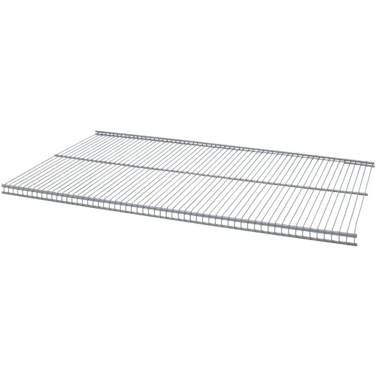 Lightweight Organized Living domRail 4 Ft. W. x 12 in. D Profile Ventilated Closet Shelf Nickel Superior