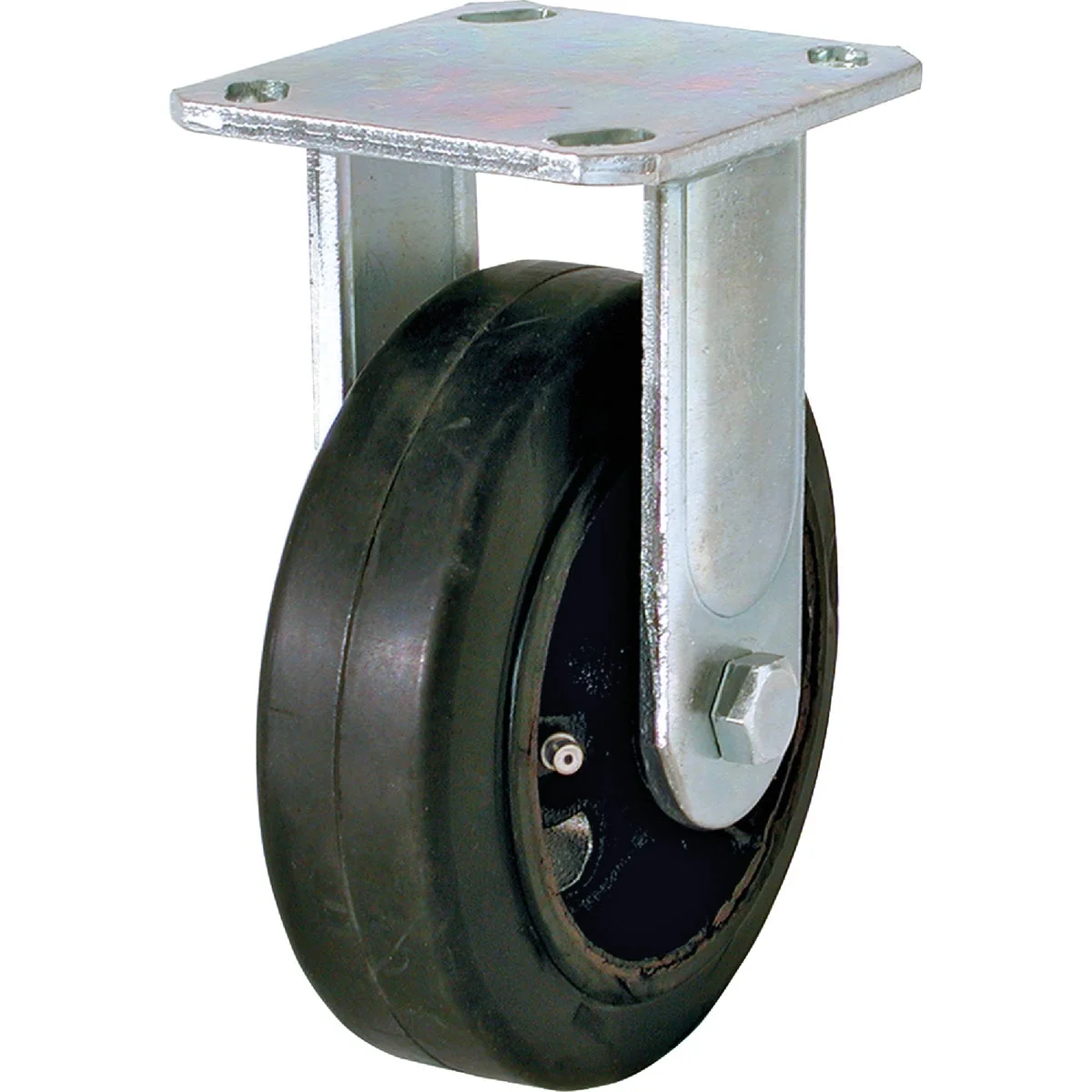 Authentic Shepherd 6 In. Medium-Heavy-Duty Polypropylene Rigid Plate Caster Certified