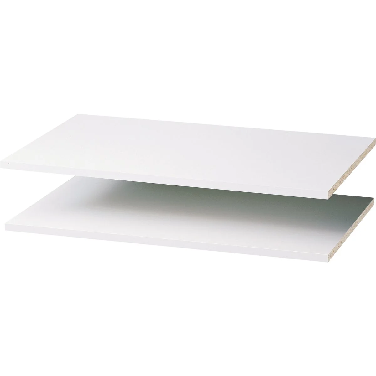 Comfortable Easy Track 3 Ft. W. x 14 In. D. Laminated Closet Shelf White 2-Pack Genuine