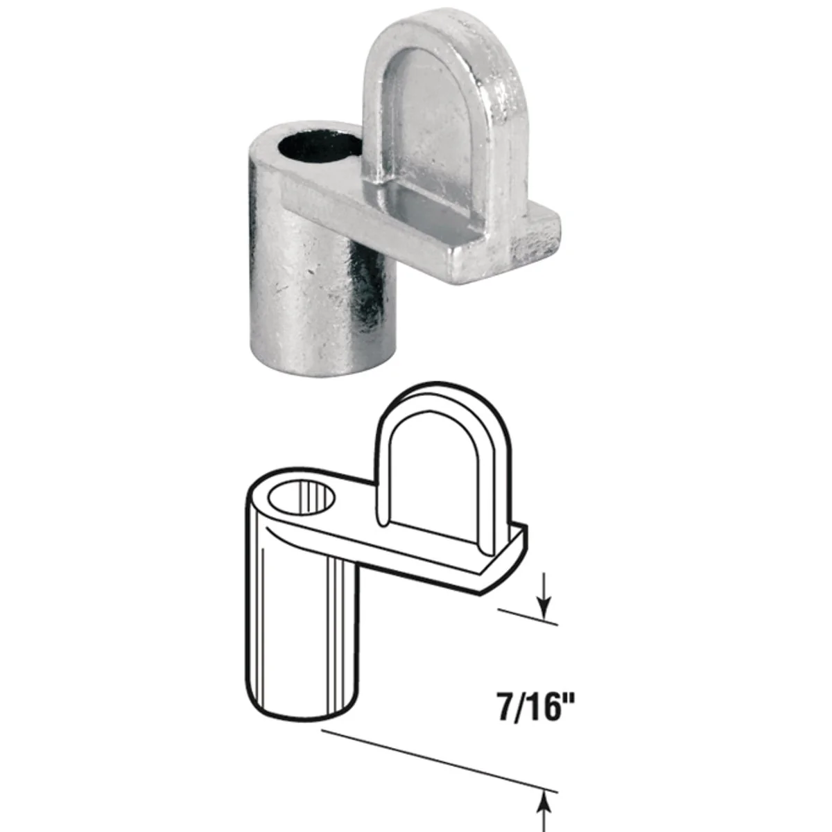 Trendy Prime-Line Offset 7 16 In. Die-Cast Window Screen Clip 8 Count Clean
