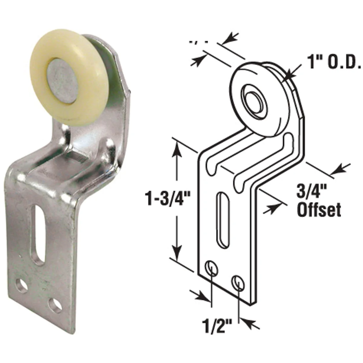 Breathable Prime-Line Wardrobe Door Back Roller Assembly 2-Count Relaxed