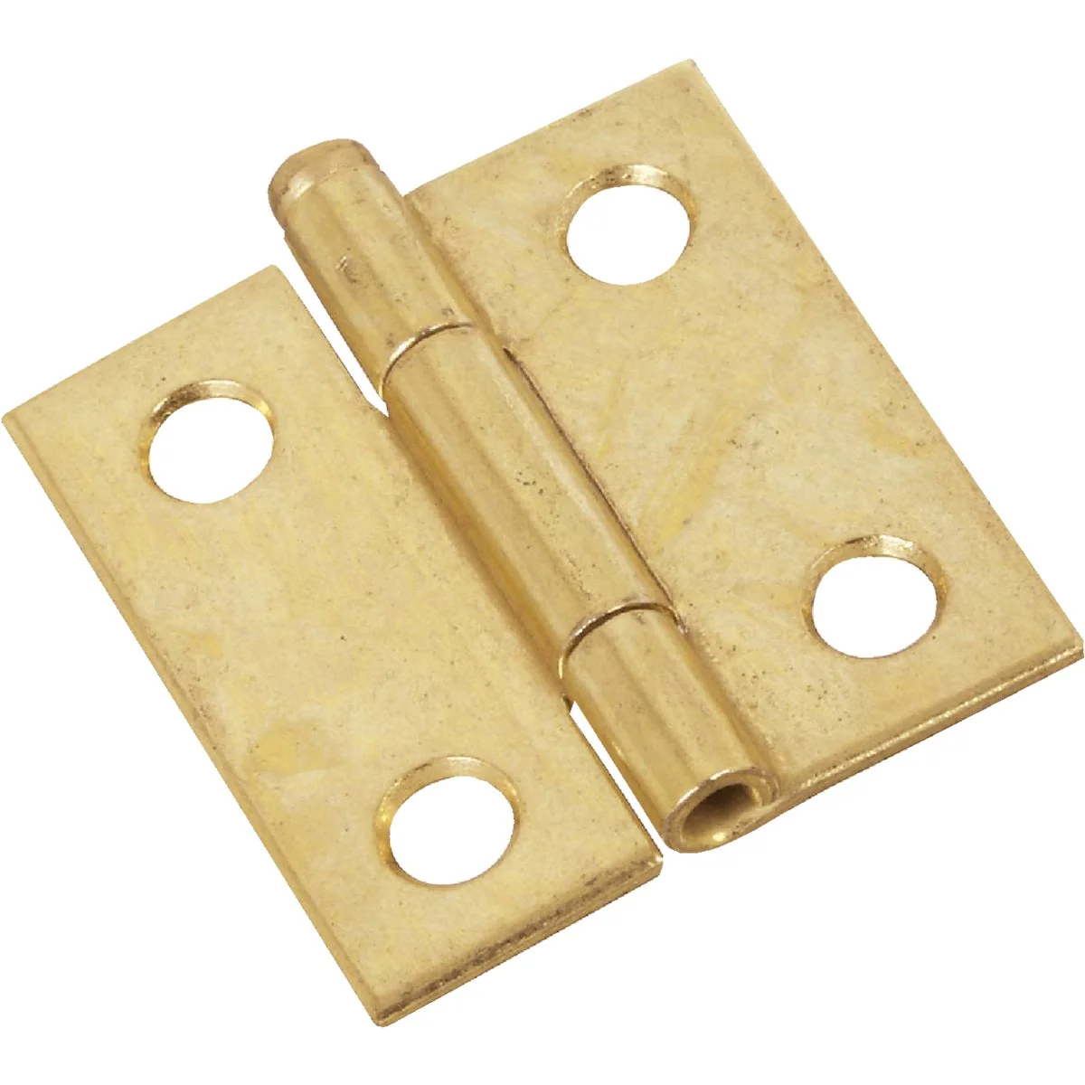 Easy-to-Use National 1-1 2 In. Brass Loose-Pin Narrow Hinge 2-Pack Relaxed