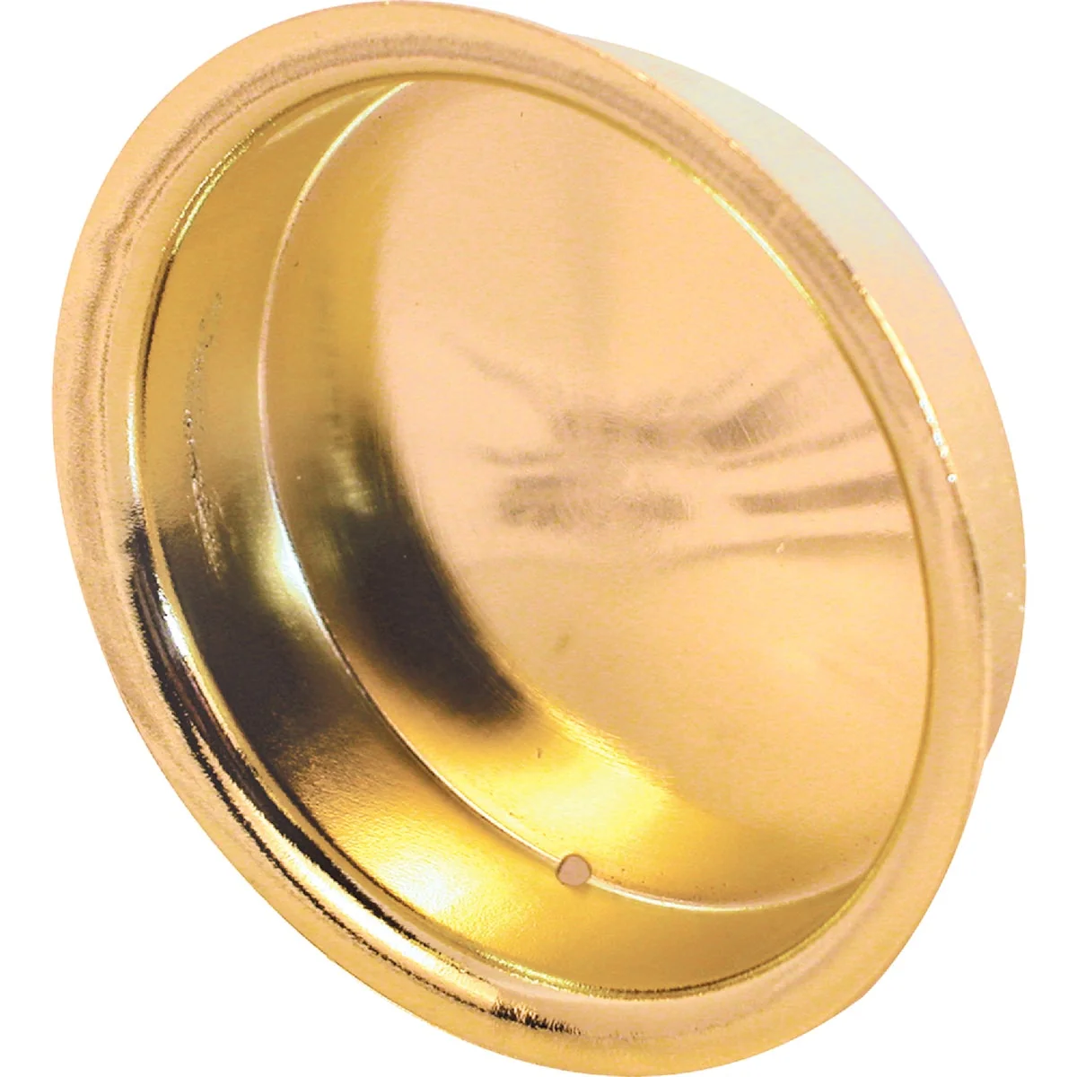 Official Prime-Line 2 In. Dia. Brass Wardrobe Pocket Door Pull 2-Count High-Grade