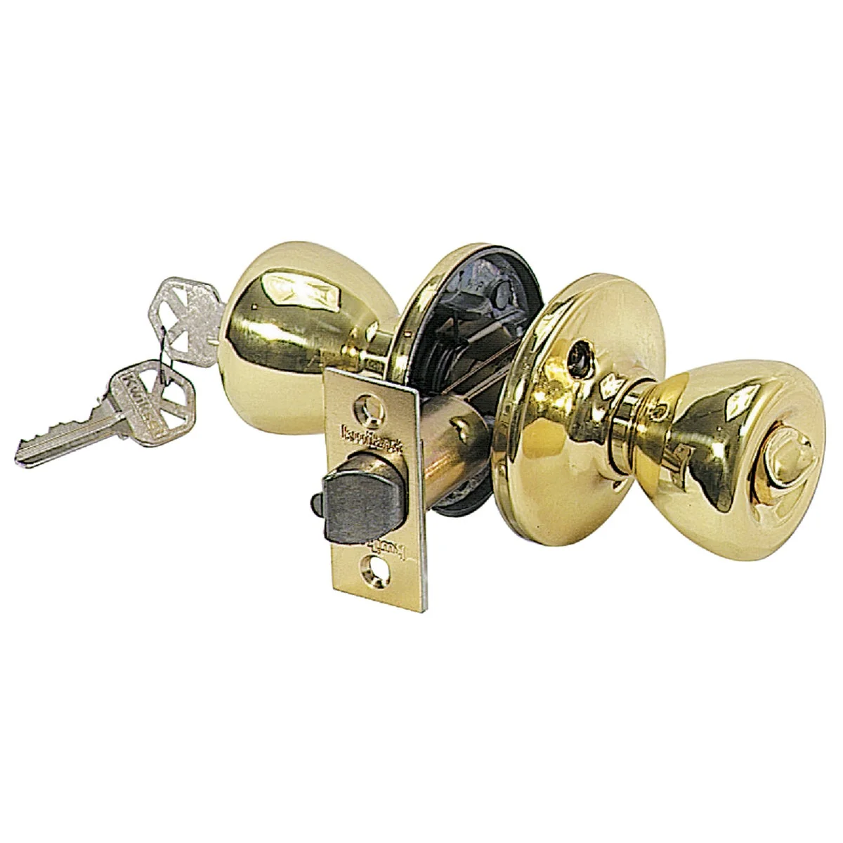 Optimized Kwikset Tylo Polished Brass Entry Door Knob Crafted