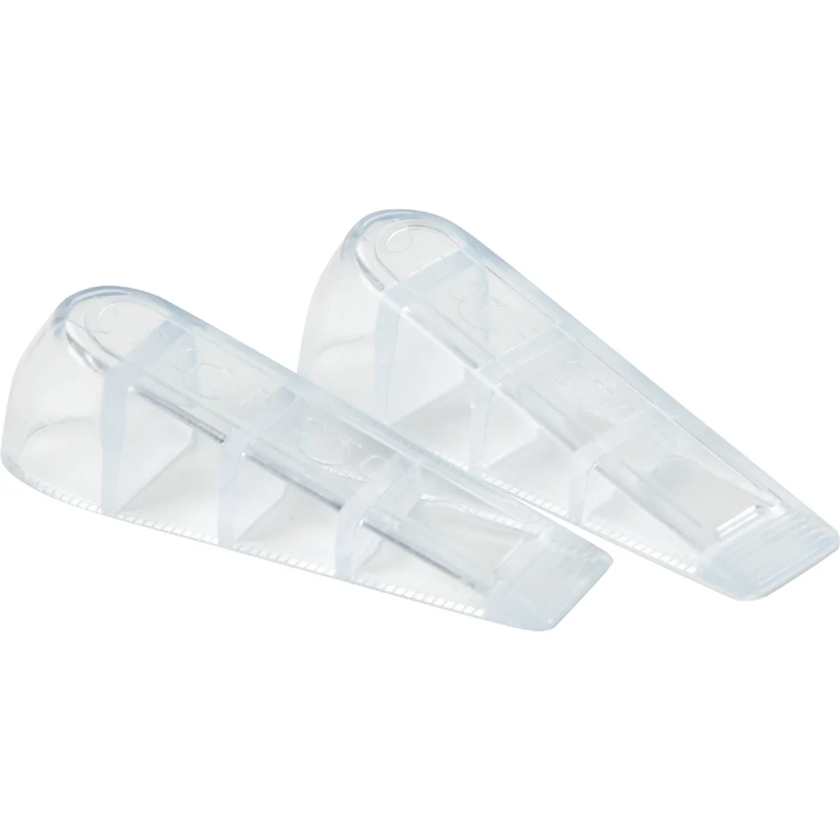 Healthy Sliders Clear Rubber Wedge Door Stop 2-Pack Certified