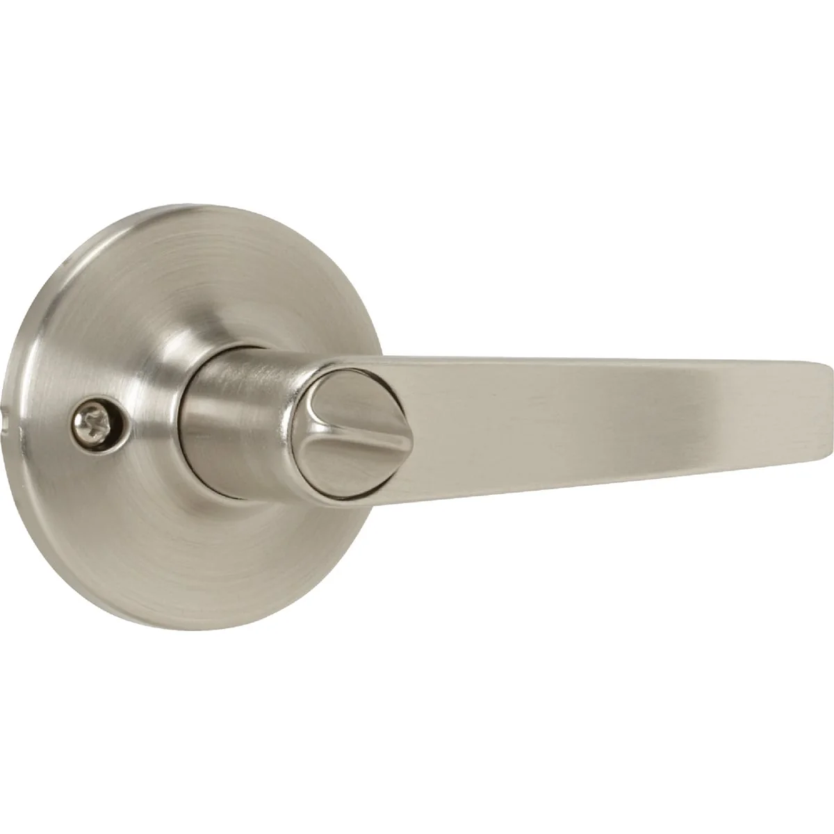 High-Grade Steel Pro Brushed Nickel Straight Privacy Door Lever Artisan