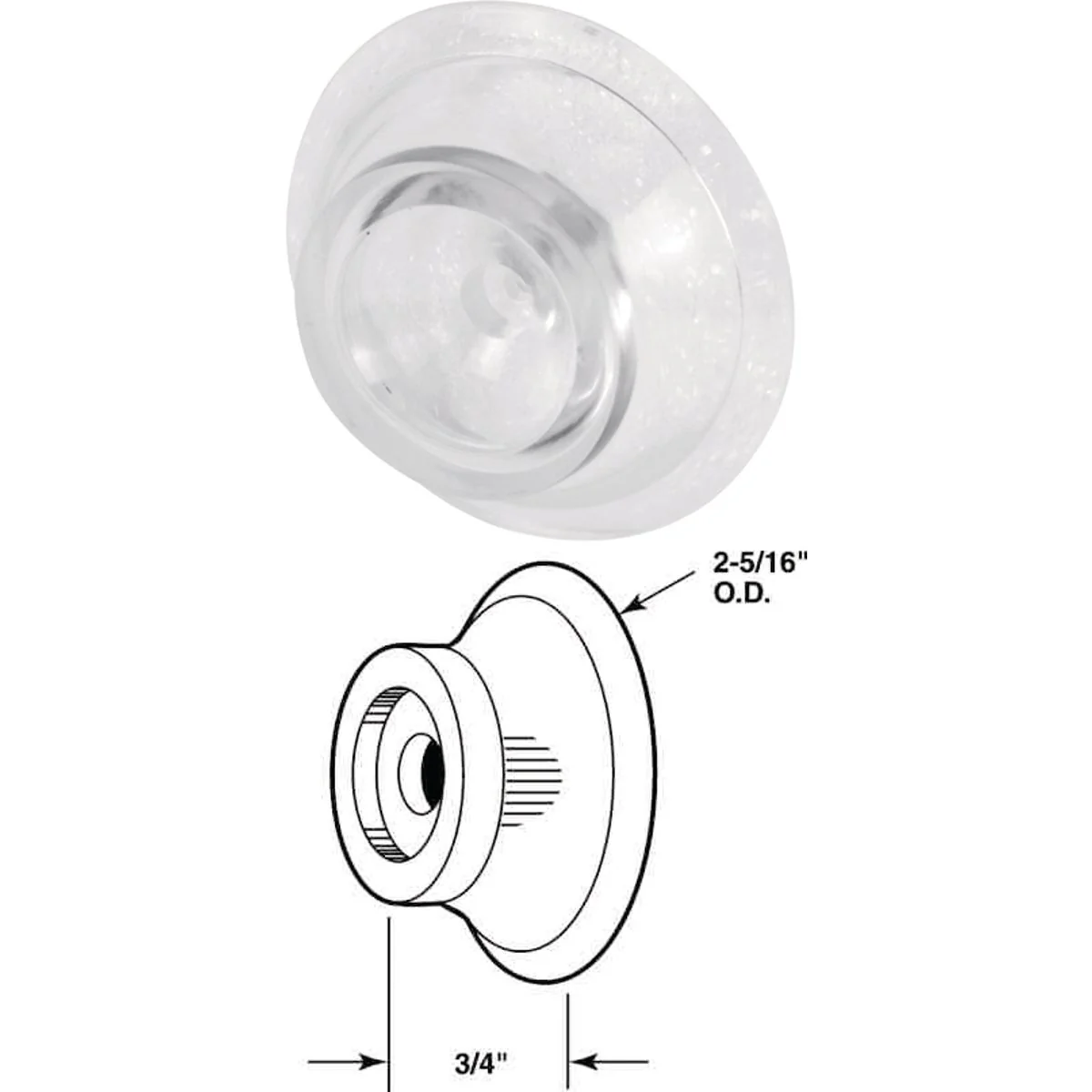 Practical Prime-Line Wall Door Stop Wall Protector 2 Count Effective