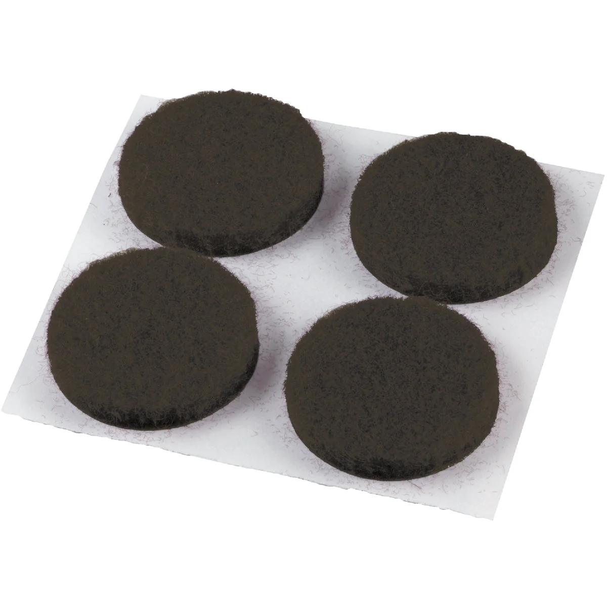 Unique Do it 1 2 In. Brown Round Felt Pad 24-Count Reliable