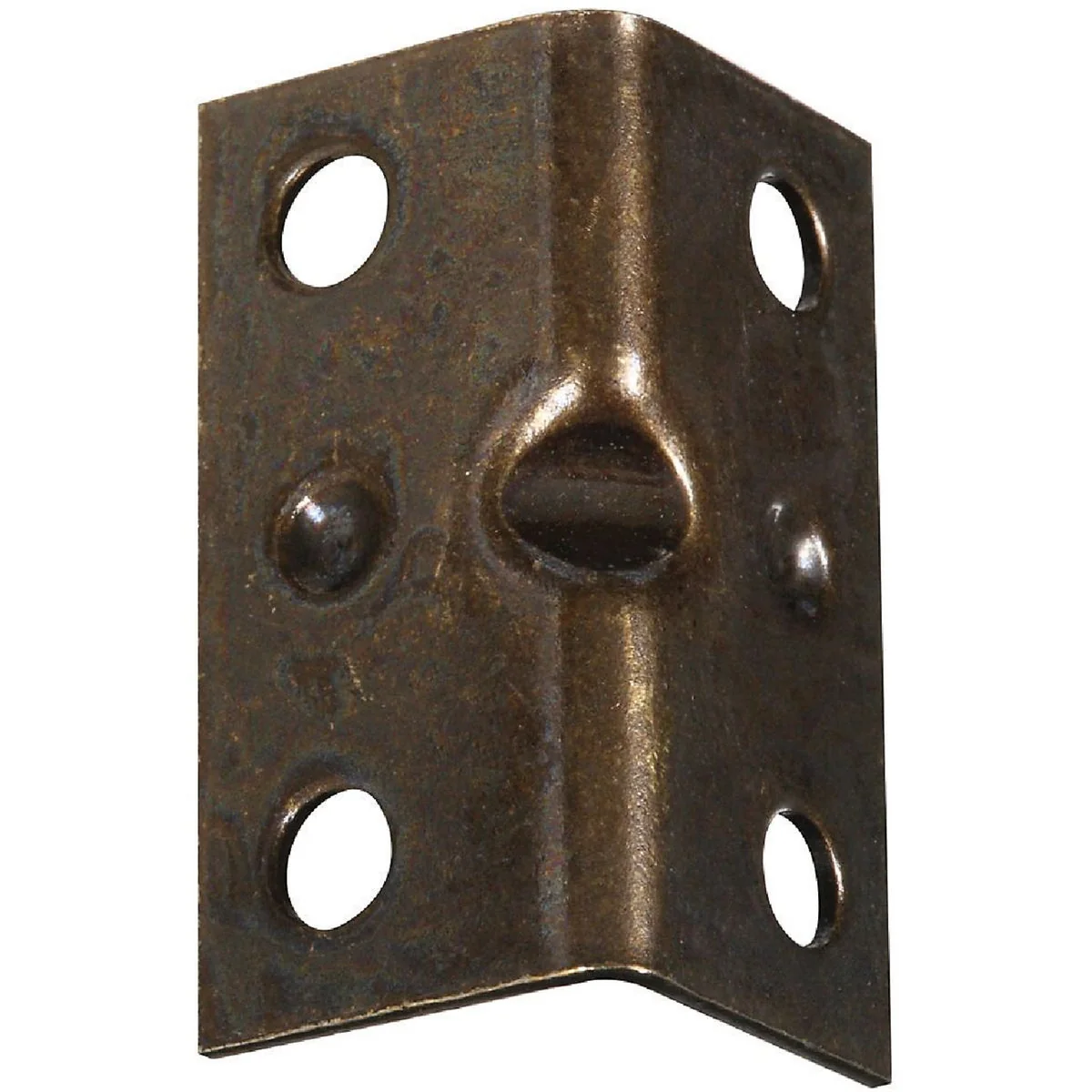 Lightweight National Catalog V113 Series 1-1 2 In. x 3 4 In. Antique Brass Corner Brace 4-Count Exclusive