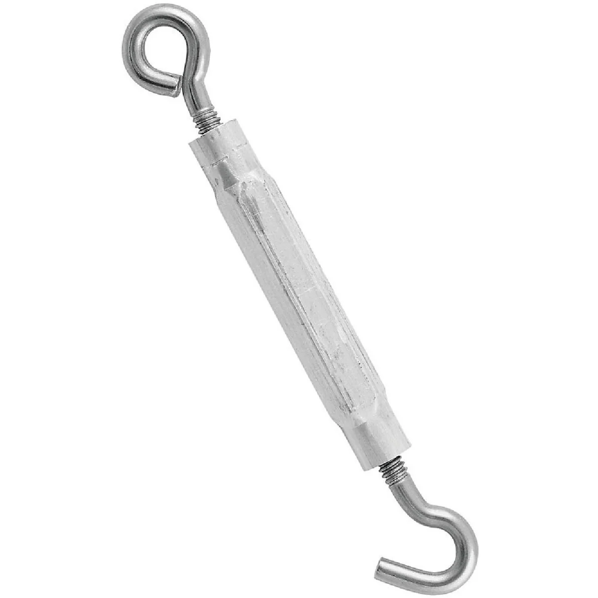 Reliable National 3 16 In. x 5-1 2 In. Stainless Steel Hook Eye Turnbuckle Smooth