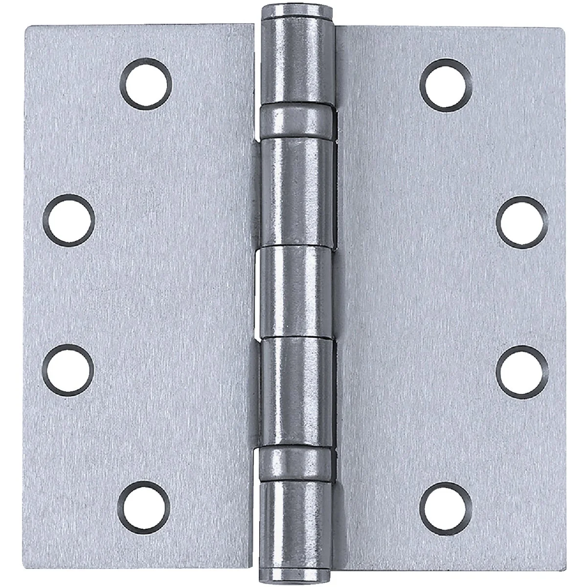 Certified Tell Commercial Stainless Steel 4 In. Square Ball Bearing Hinge with Removable Pin Organic