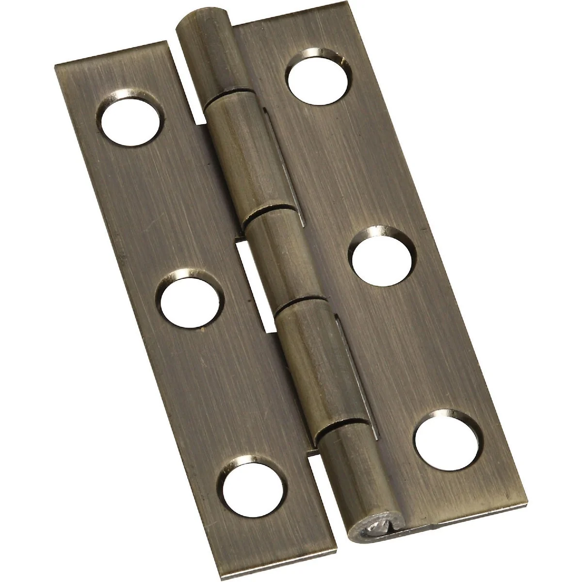 Effective National 1 In. x 2 In. Antique Brass Narrow Decorative Hinge 2-Pack Smart