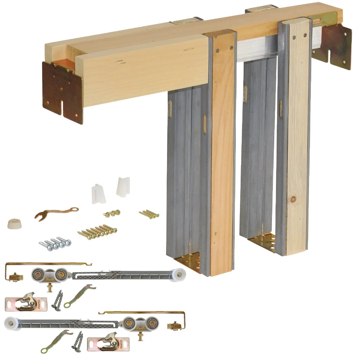Traditional Johnson Hardware Soft Close Pocket Door Frame Hardware Quality