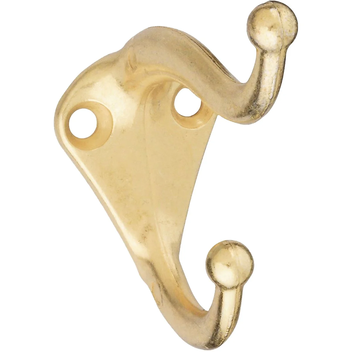Advanced National Brass Coat Hat Wardrobe Hook 2 per Card Outstanding