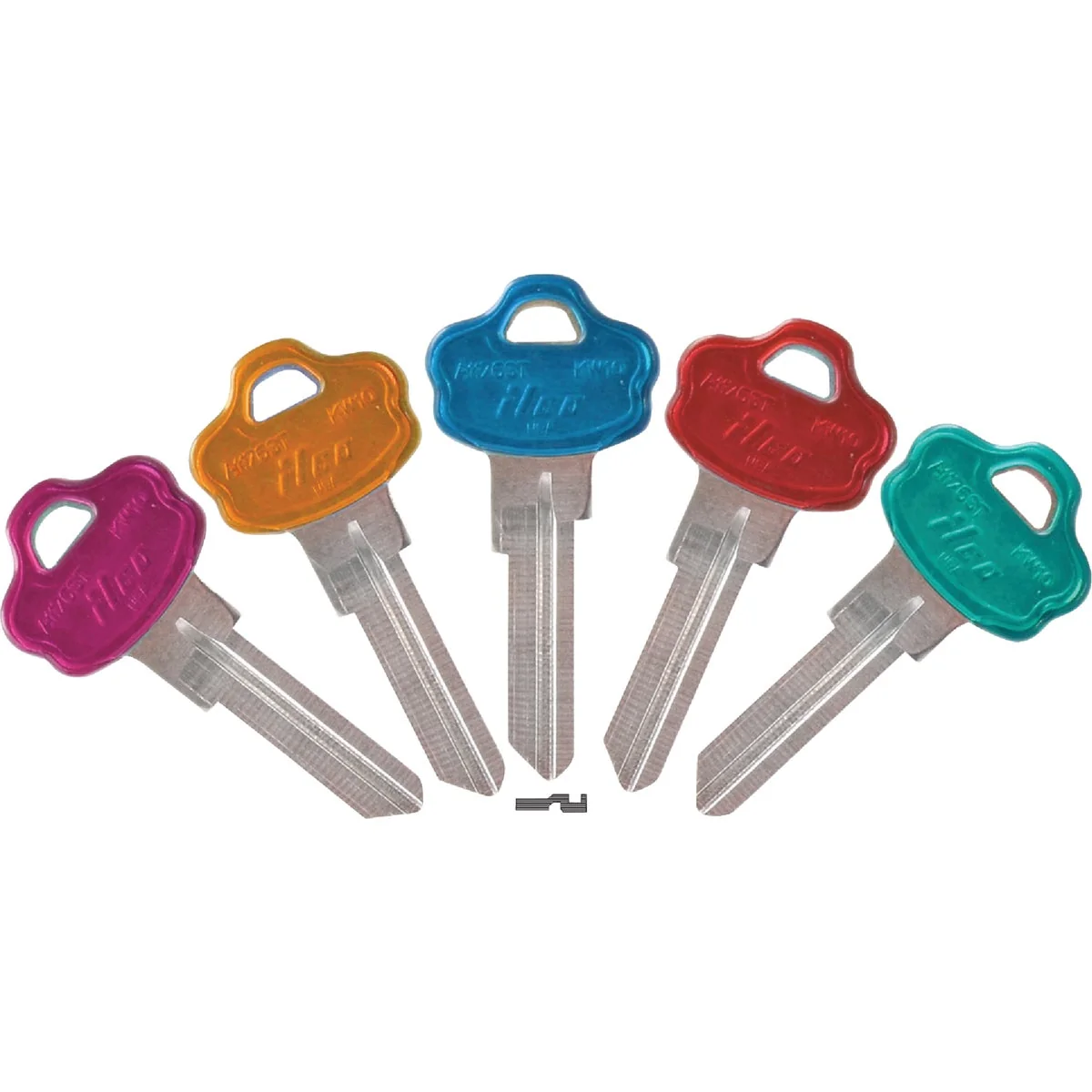 Organic ILCO Kwikset Assorted Design Decorative House Key KW10PC 5-Pack Stylish