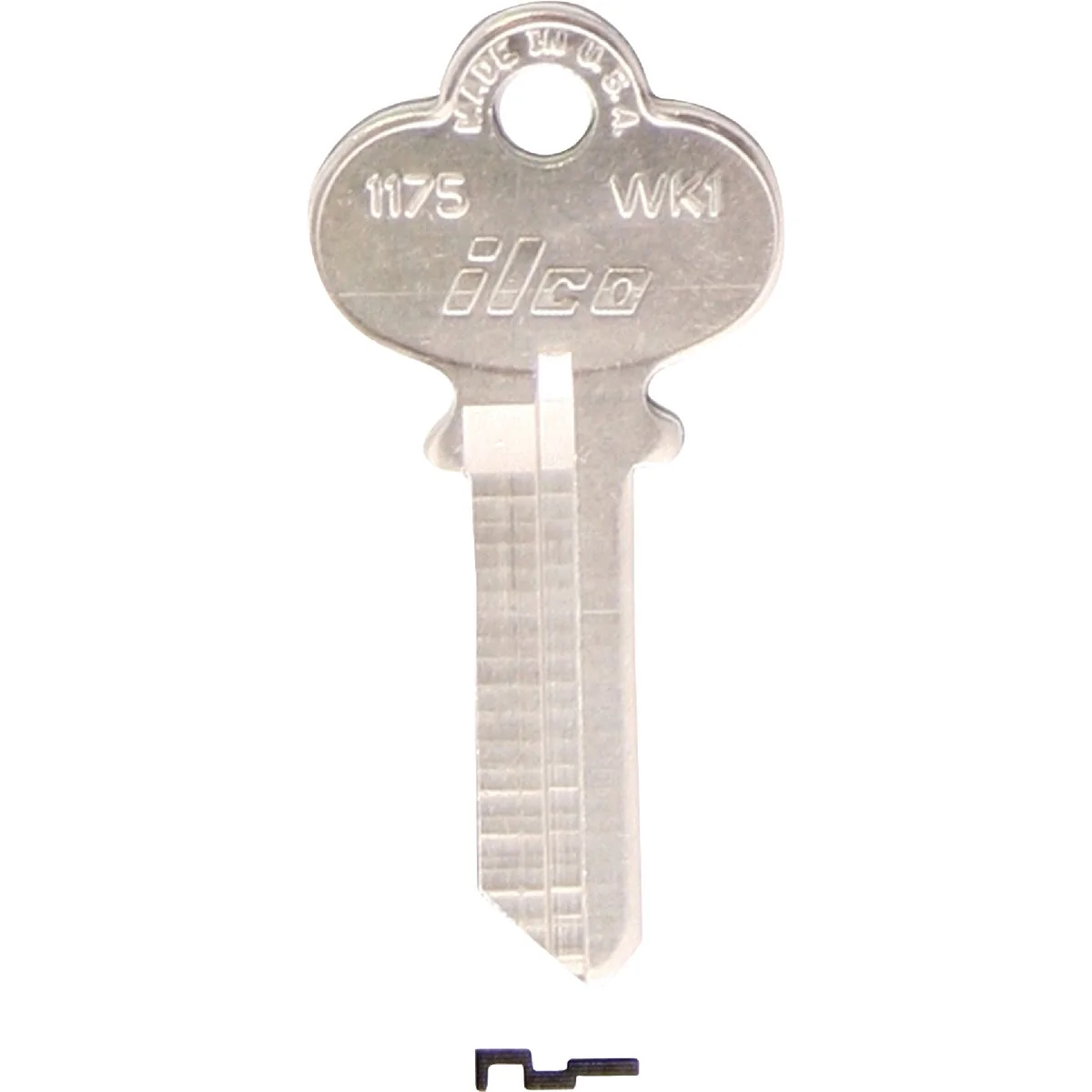 Lightweight ILCO Weslock Nickel Plated House Key WK1 10-Pack Sustainable
