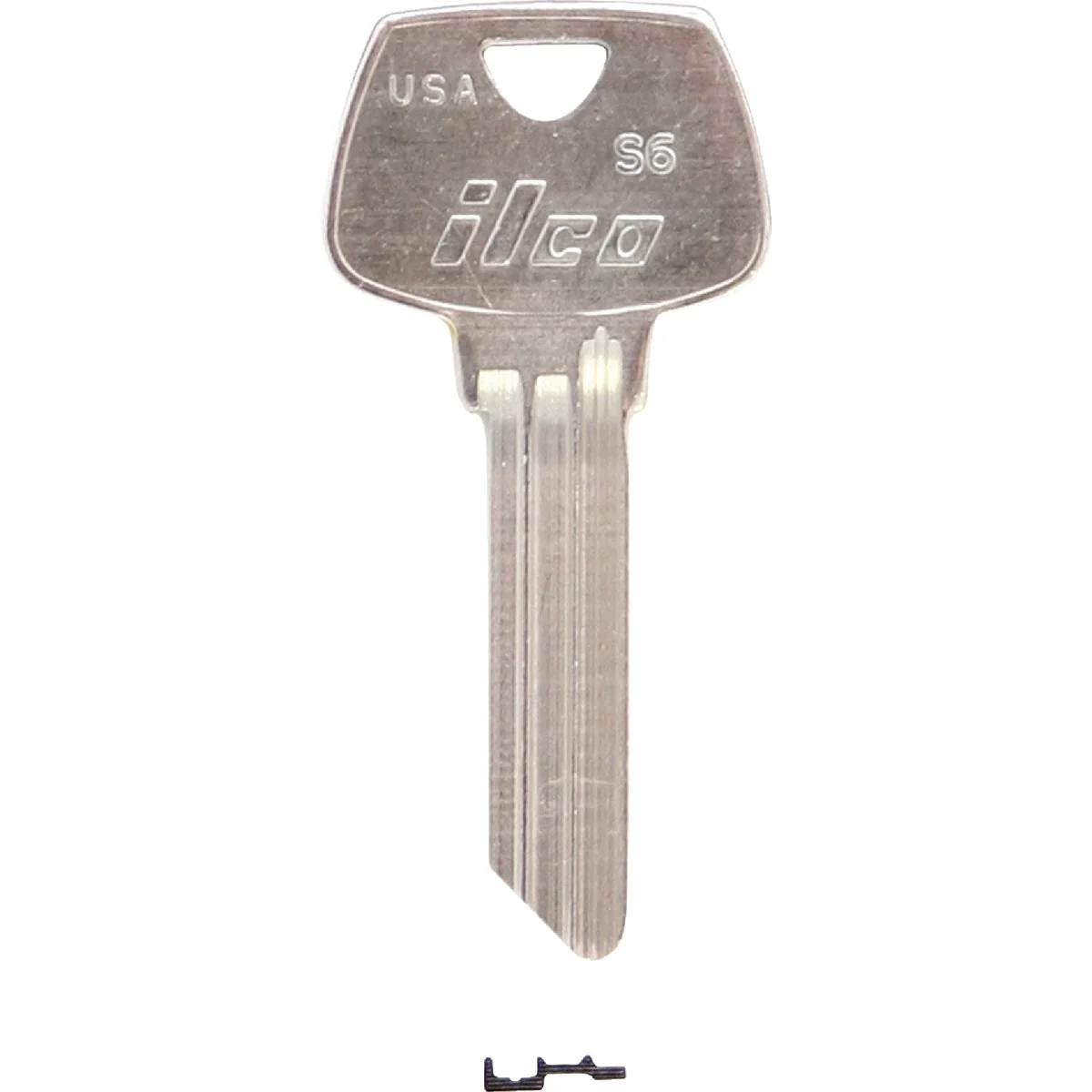 Solid ILCO Sargent Nickel Plated House Key S6 10-Pack Lightweight