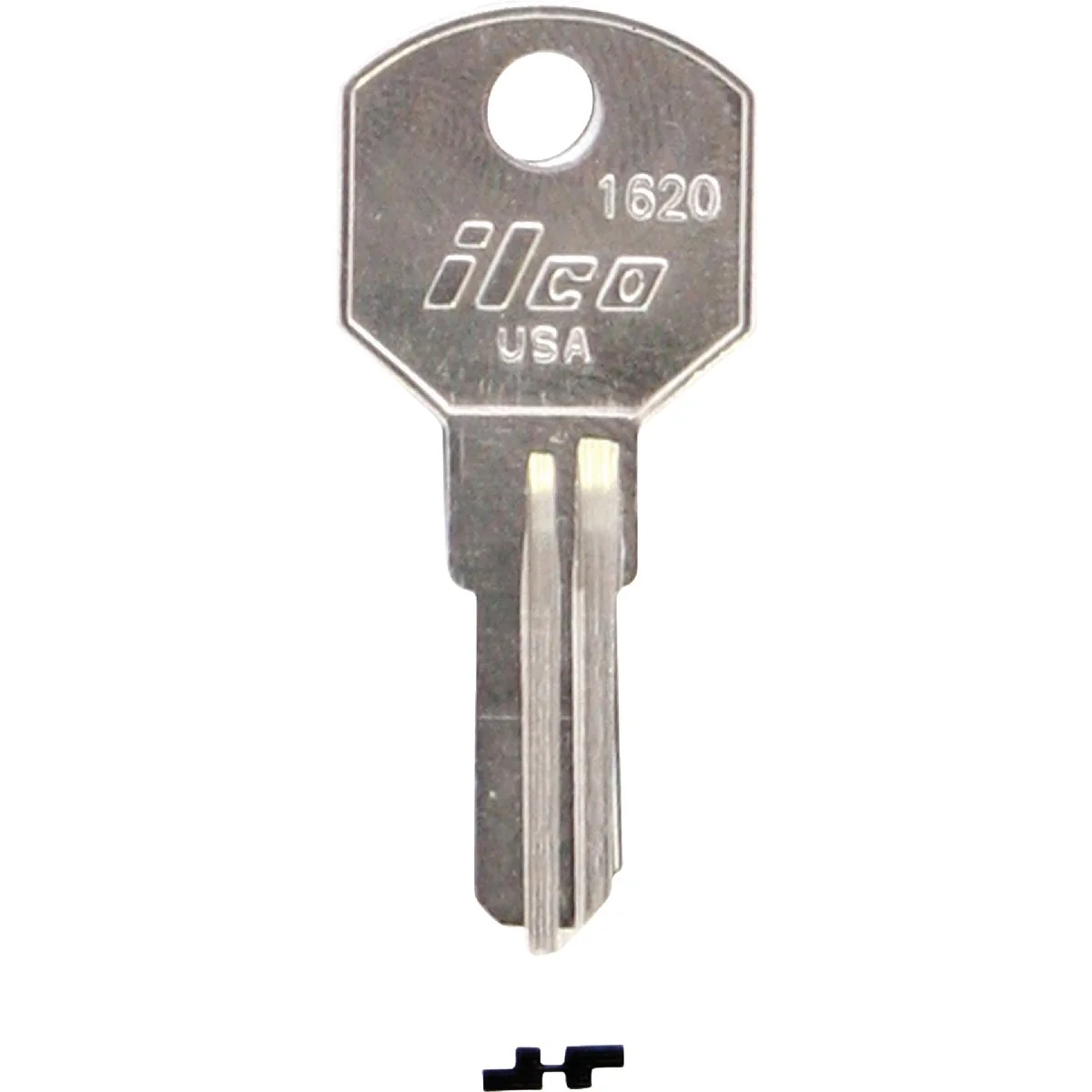 Crafted ILCO Delta Nickel Plated Toolbox Key 1620 10-Pack Detailed