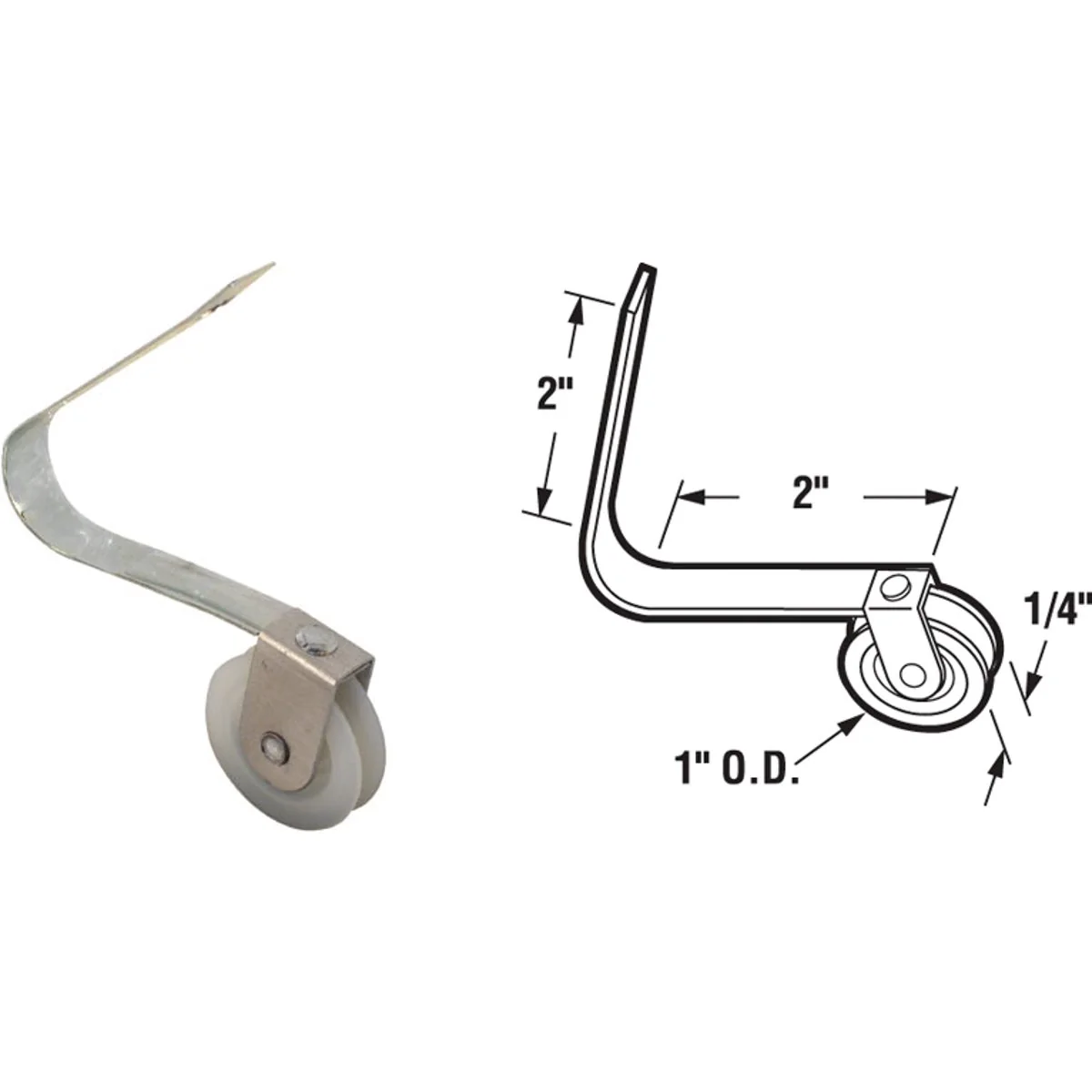 Reliable Prime-Line 1 In. x 1 4 In. V-Shaped Screen Door Tension Spring with Roller Secure