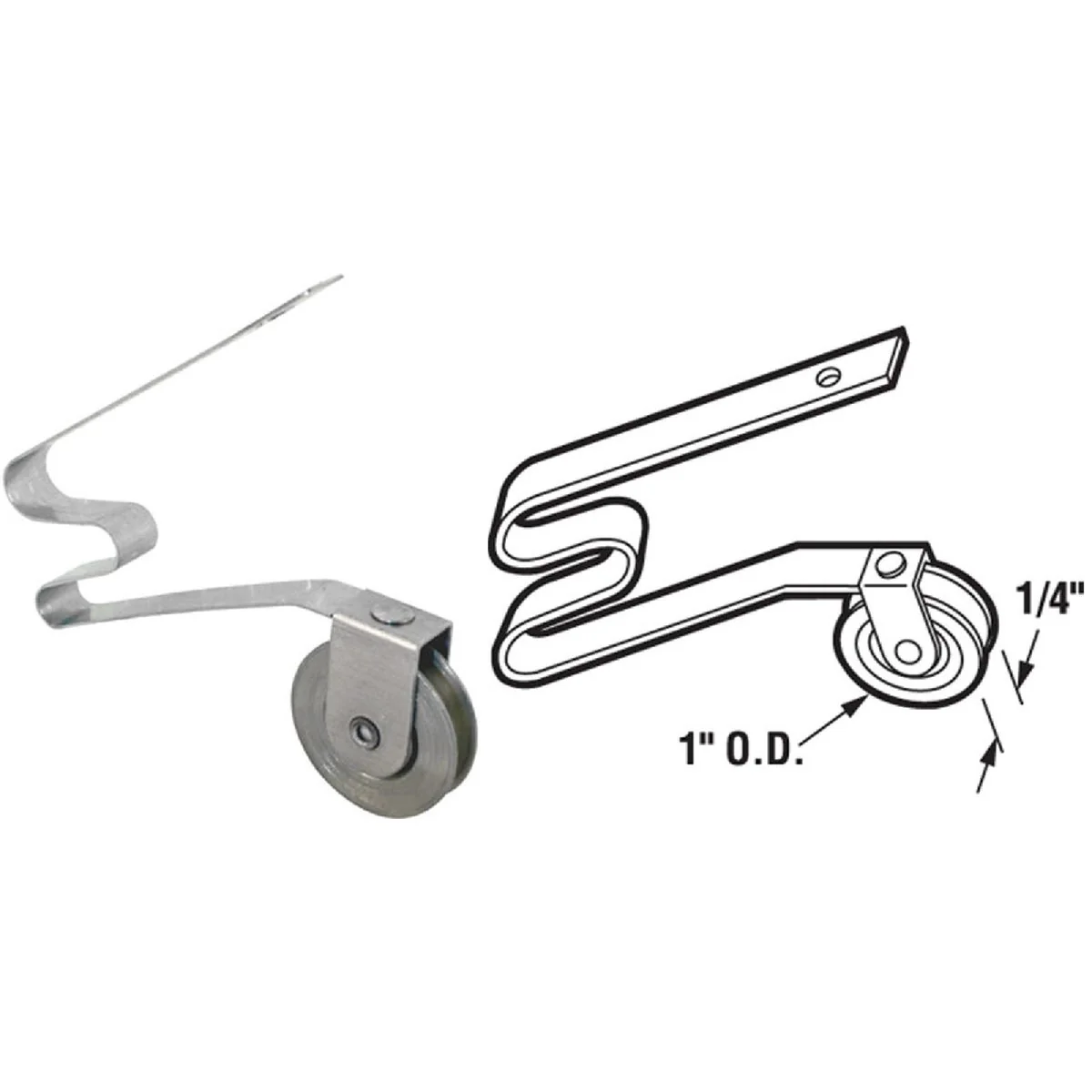 Stylish Prime-Line 1 In. Steel Screen Door Tension Springs with Steel Roller 2-pack Smooth