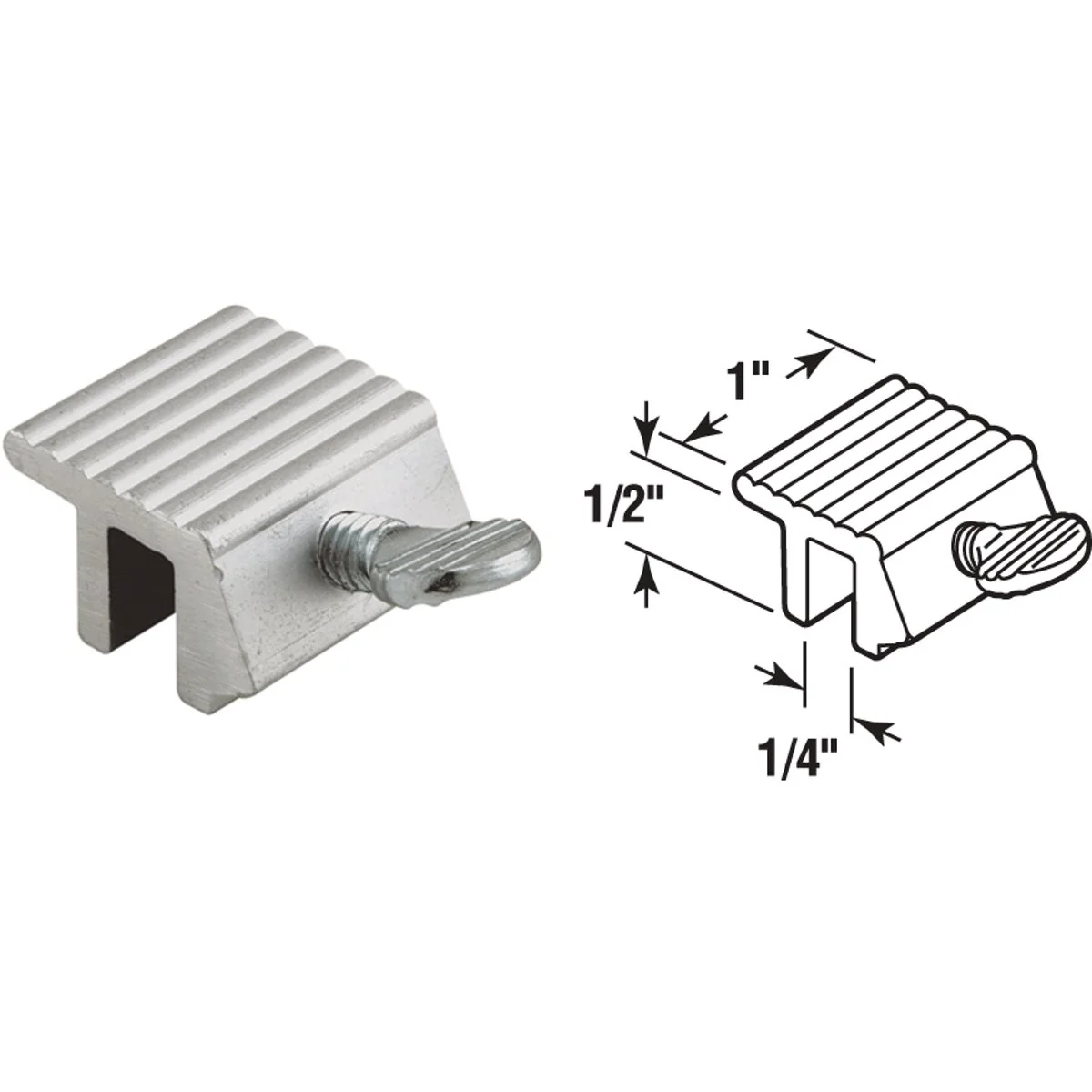 Authentic Prime-Line Patio Door Security Latch 2-Pack Natural