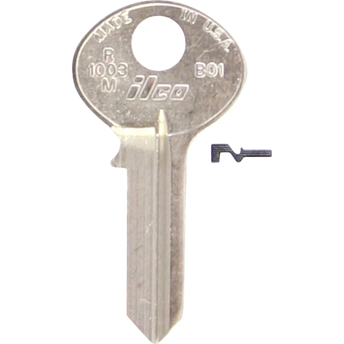 Recyclable Bilco Bommer Nickel Plated Mailbox Key 10-Pack First-Class