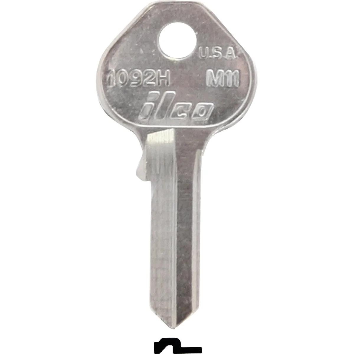 Original ILCO Master Nickel Plated Padlock Key M11 10-Pack Long-Lasting