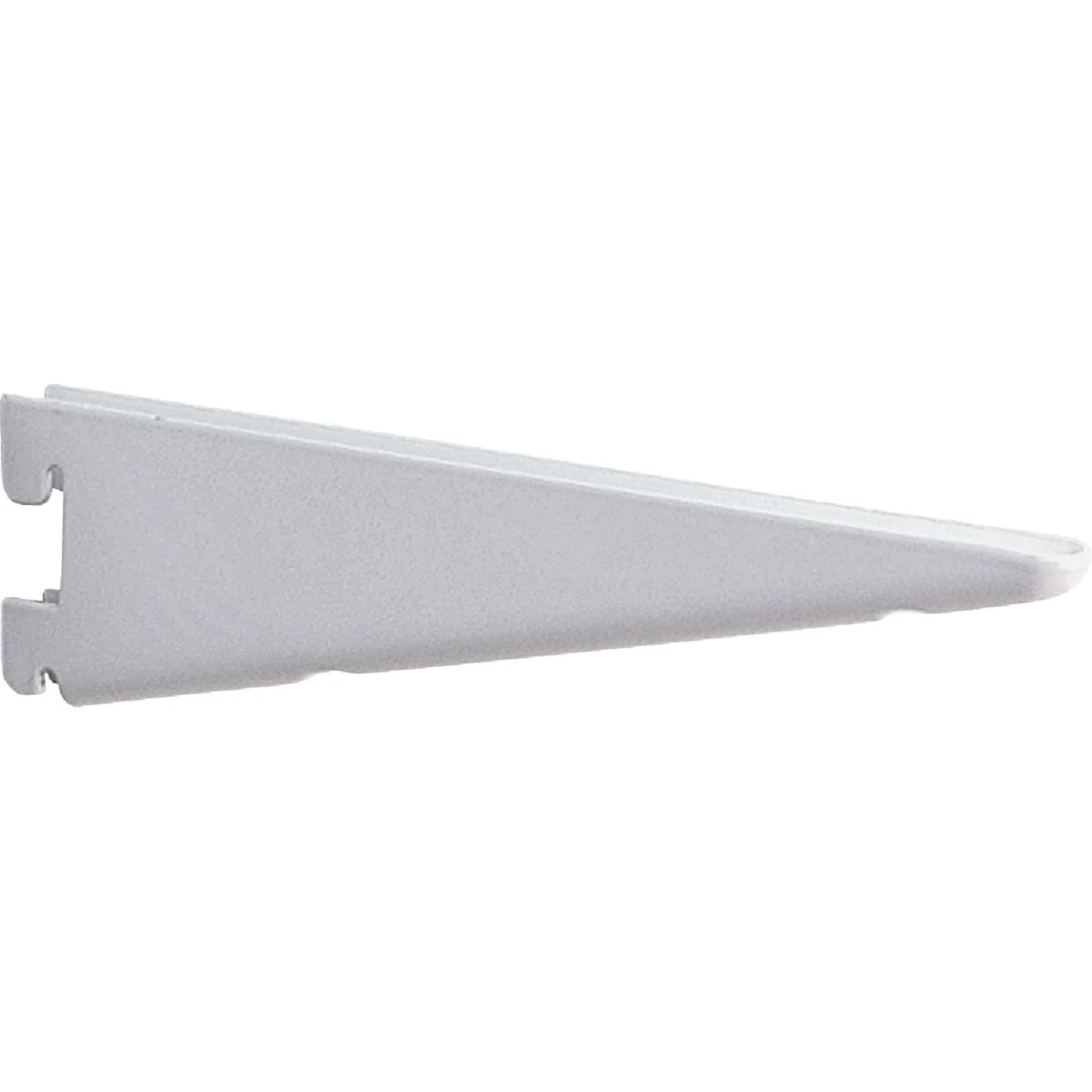 Clean Knape Vogt 182 Series 12-1 2 In. White Steel Heavy-Duty Double-Slot Shelf Bracket Recyclable