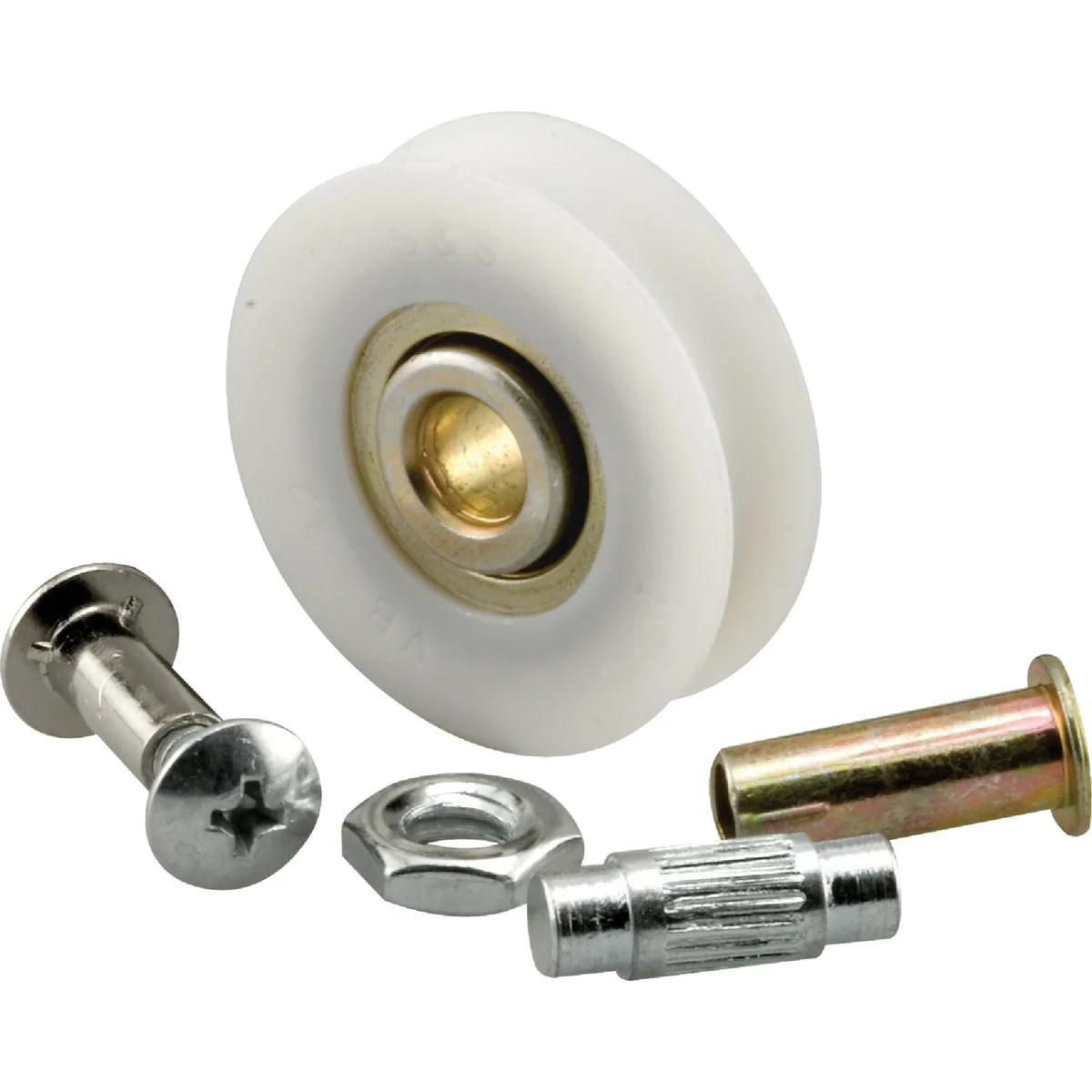 Elegant Prime-Line 1-1 4 In. Nylon Sliding Door Roller Set 2 Count Flexible