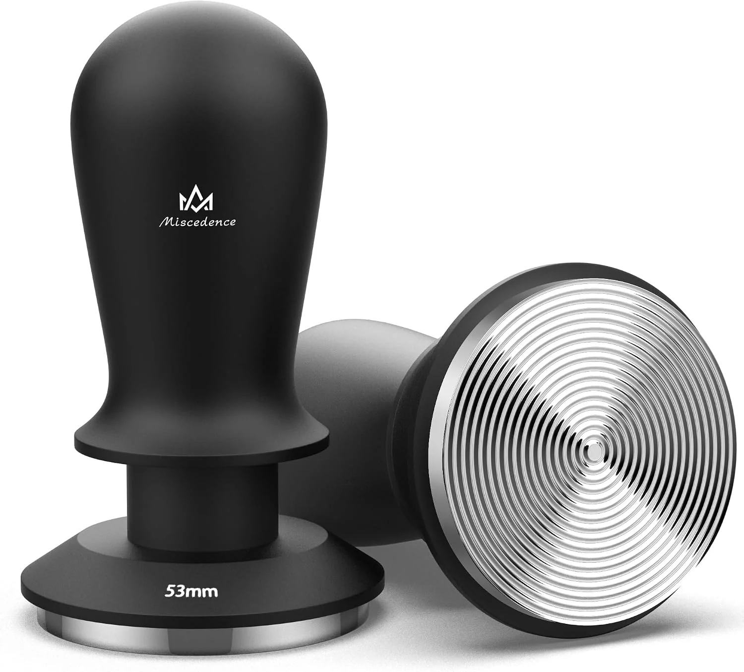 Quality Espresso Tamper 53mm Calibrated Spring Loaded Coffee Tamper with Constant Pressure Triple Spring Impact Sound Feedback for Barista Home Use Black 53mm Verified