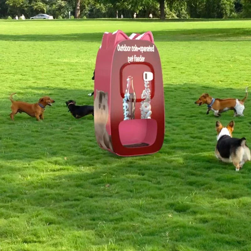 Green Factory custom Europe and America outdoor coin-operated automatic cat food dog food cash machine ATM High-Grade