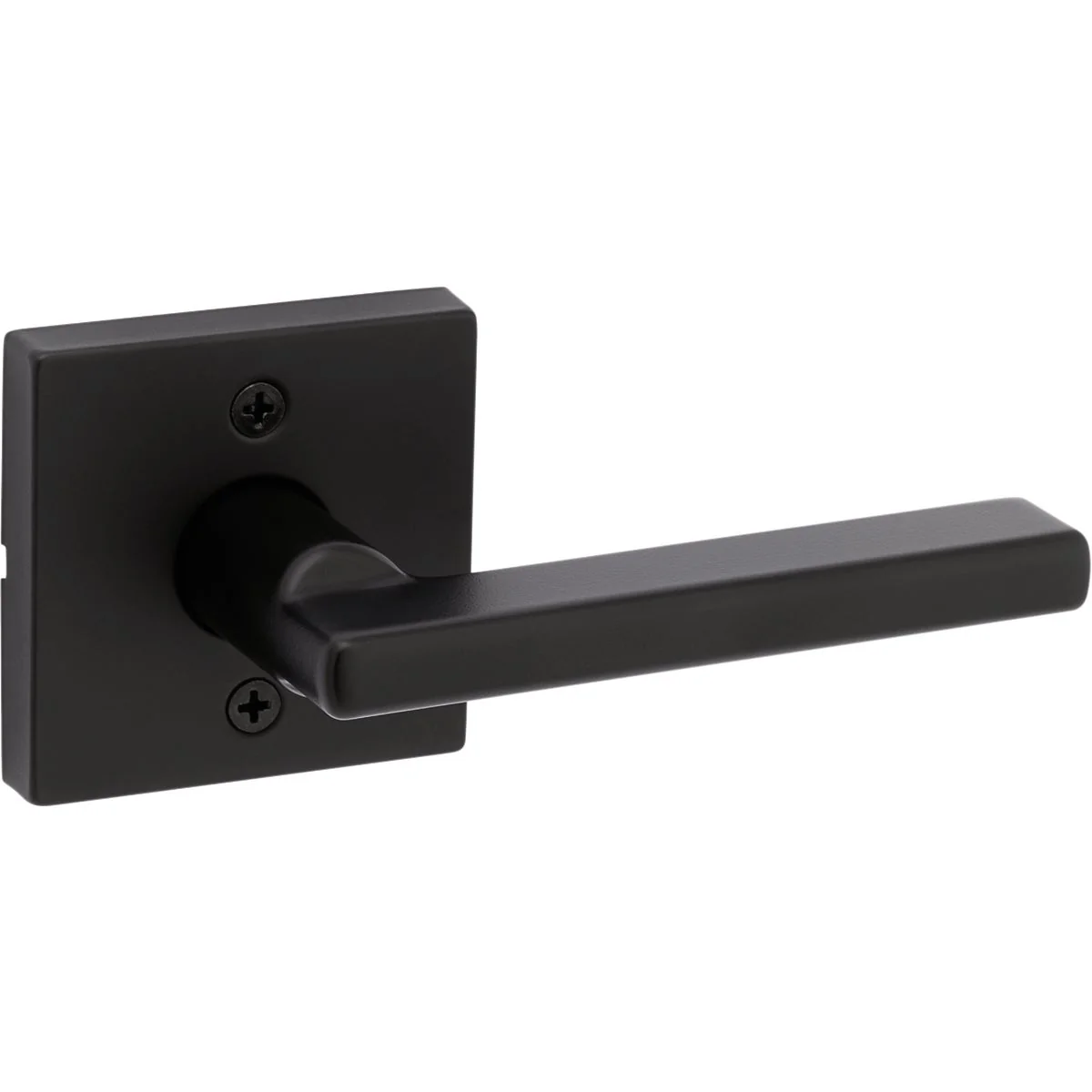 Exceptional Kwikset Halifax Matte Black Steel Passage Lever Top-Quality