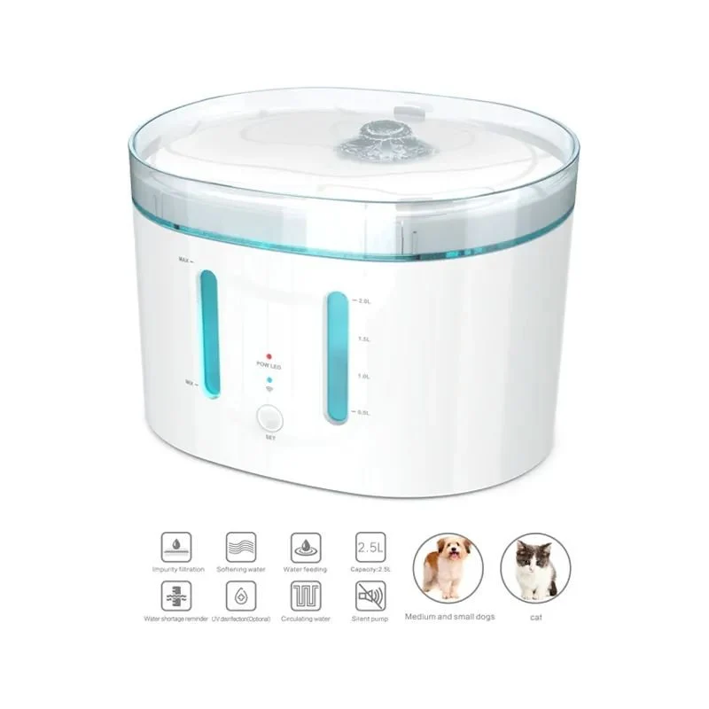 Secure Tuya App WiFi Automatic Pet Water Feeder For Animals Smart Fountain Cat Water Dispenser for Dogs Factory Contemporary