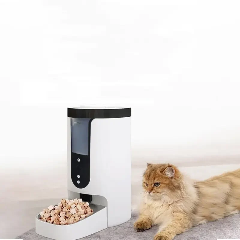 Pure Whole smart WiFi mobile APP controls pet cat feeders with cameras can be OEM Professional
