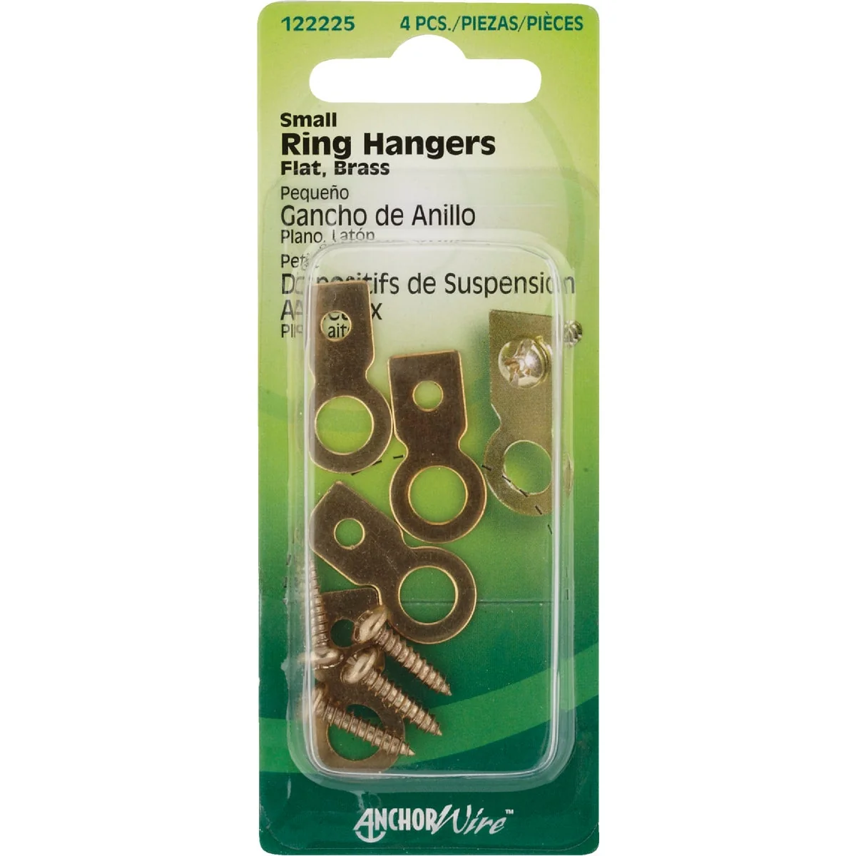 Refined Hillman Anchor Wire Small Flat Ring Hangers 4 Count Crafted
