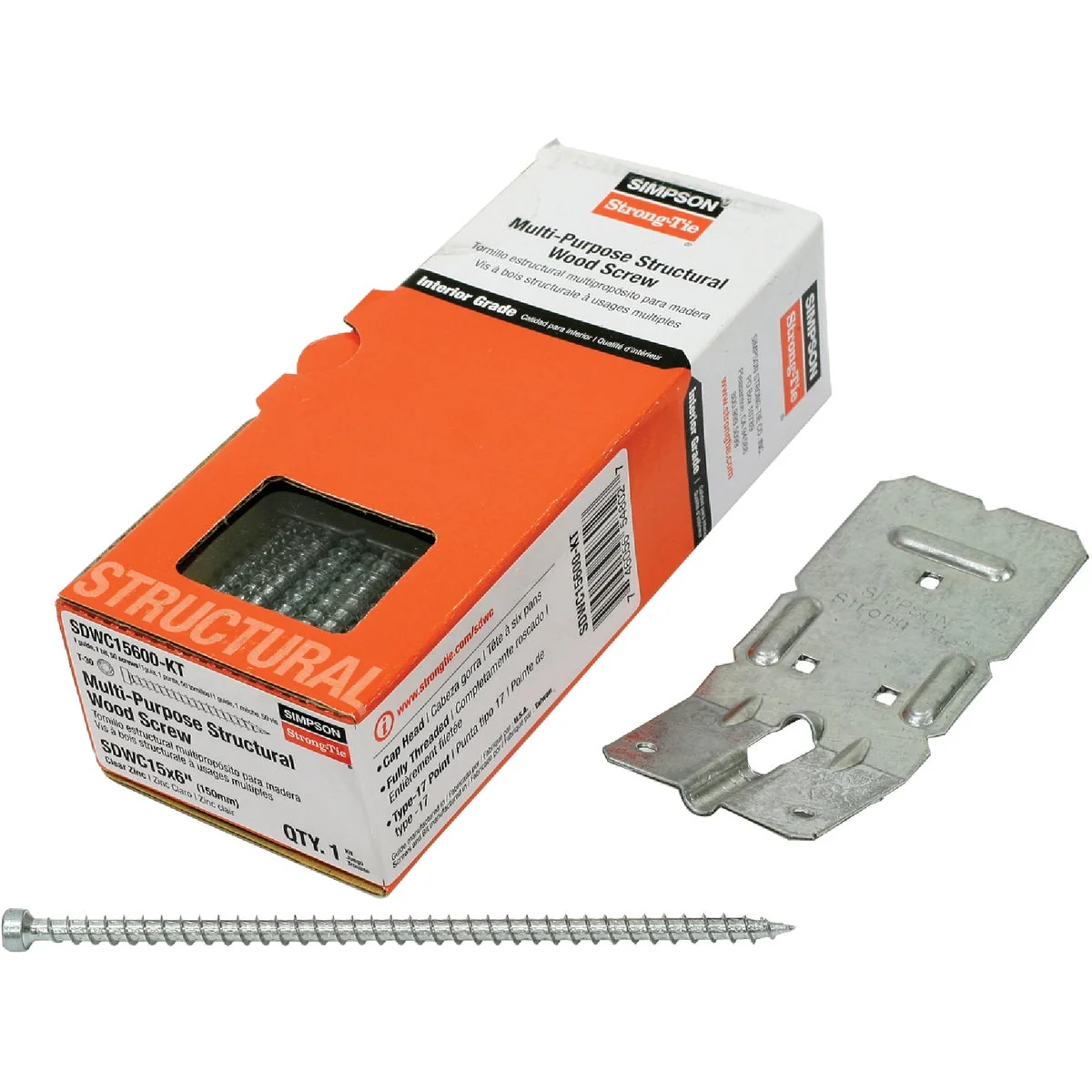 Next-Generation Simpson Strong-Tie 0.195 In. 6 In. Cap Style Structure Screw 50 Ct. Powerful