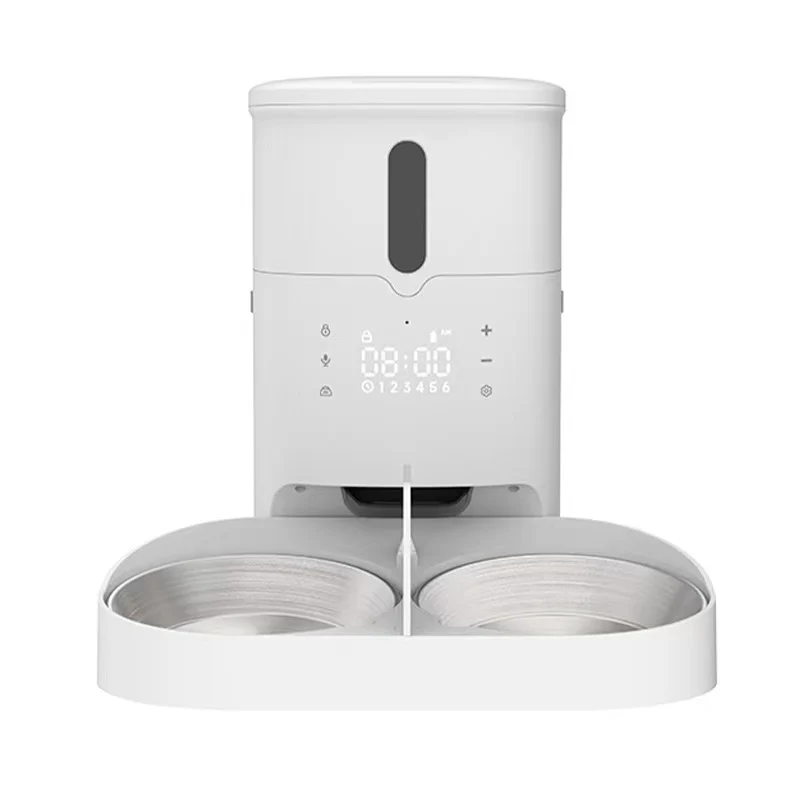 Efficient Whole new design LCD stainless steel bowl smart timing pet cat and dog feeder 3L OEM Minimalist